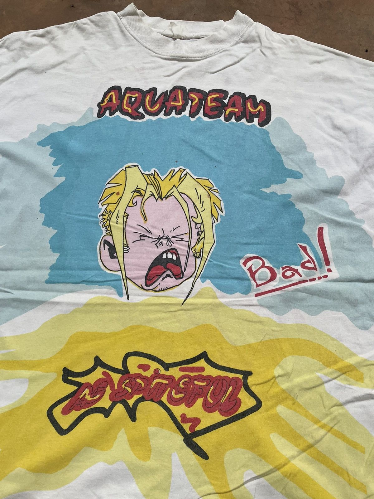 Vintage VINTAGE AQUATEAM OVERPRINT TEE Size US XL / EU 56 / 4 - 2 Thumbnail