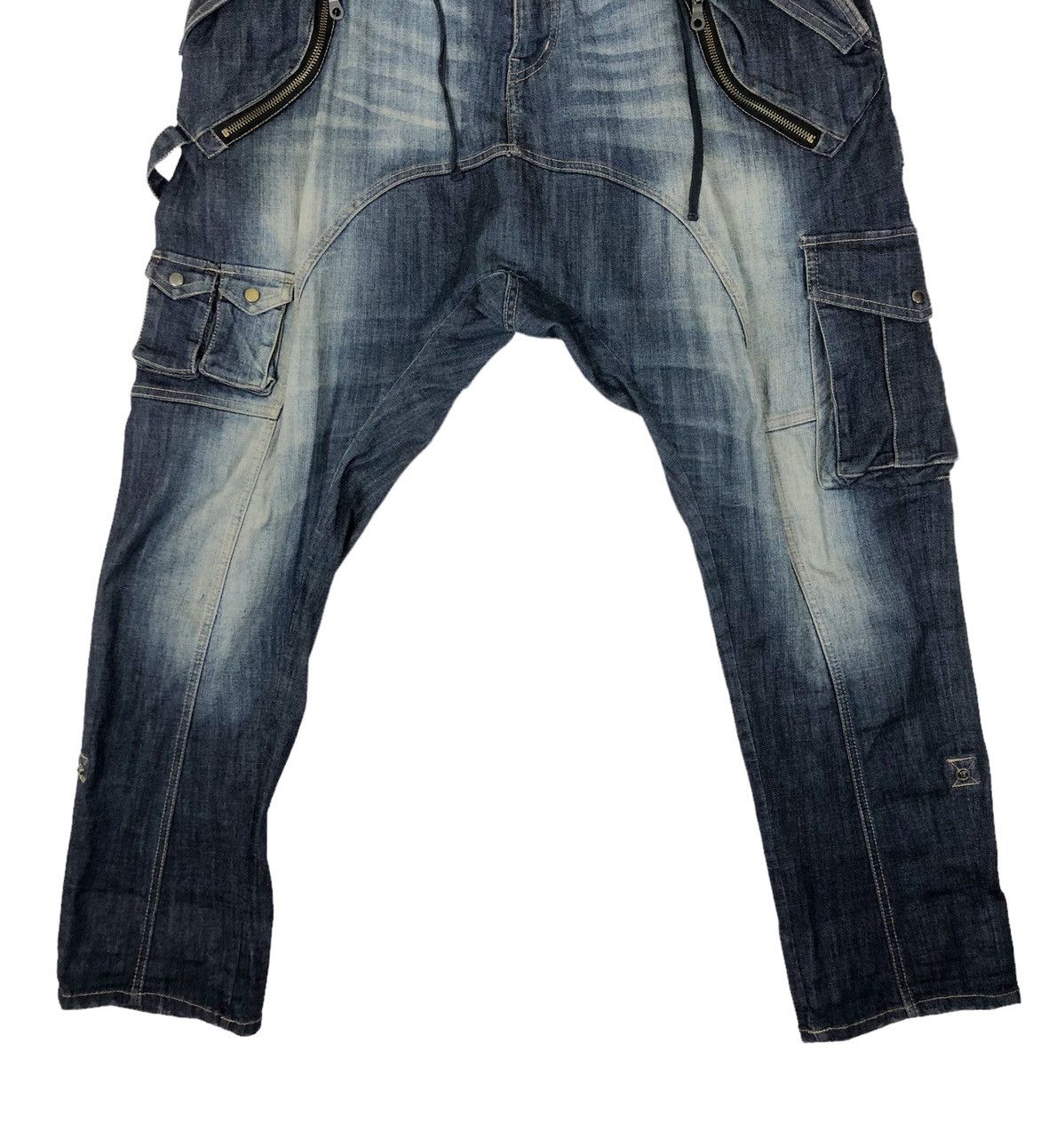 PPFM Japanese Brand PPFM Drop Crotch Streach Pants Size US 34 / EU 50 - 4 Thumbnail