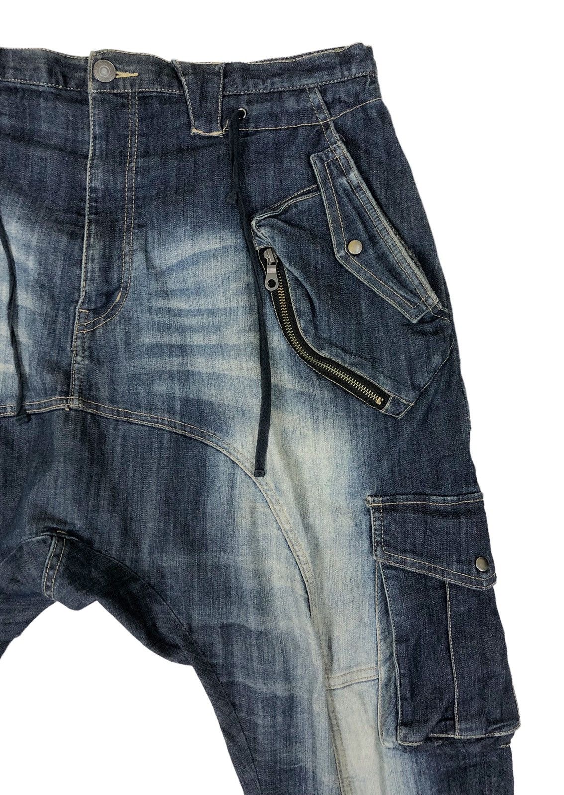 PPFM Japanese Brand PPFM Drop Crotch Streach Pants Size US 34 / EU 50 - 6 Thumbnail