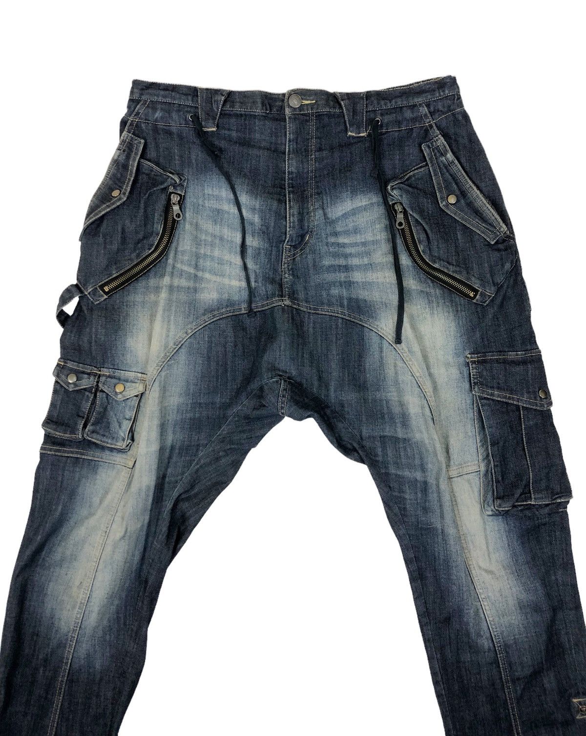PPFM Japanese Brand PPFM Drop Crotch Streach Pants Size US 34 / EU 50 - 3 Thumbnail