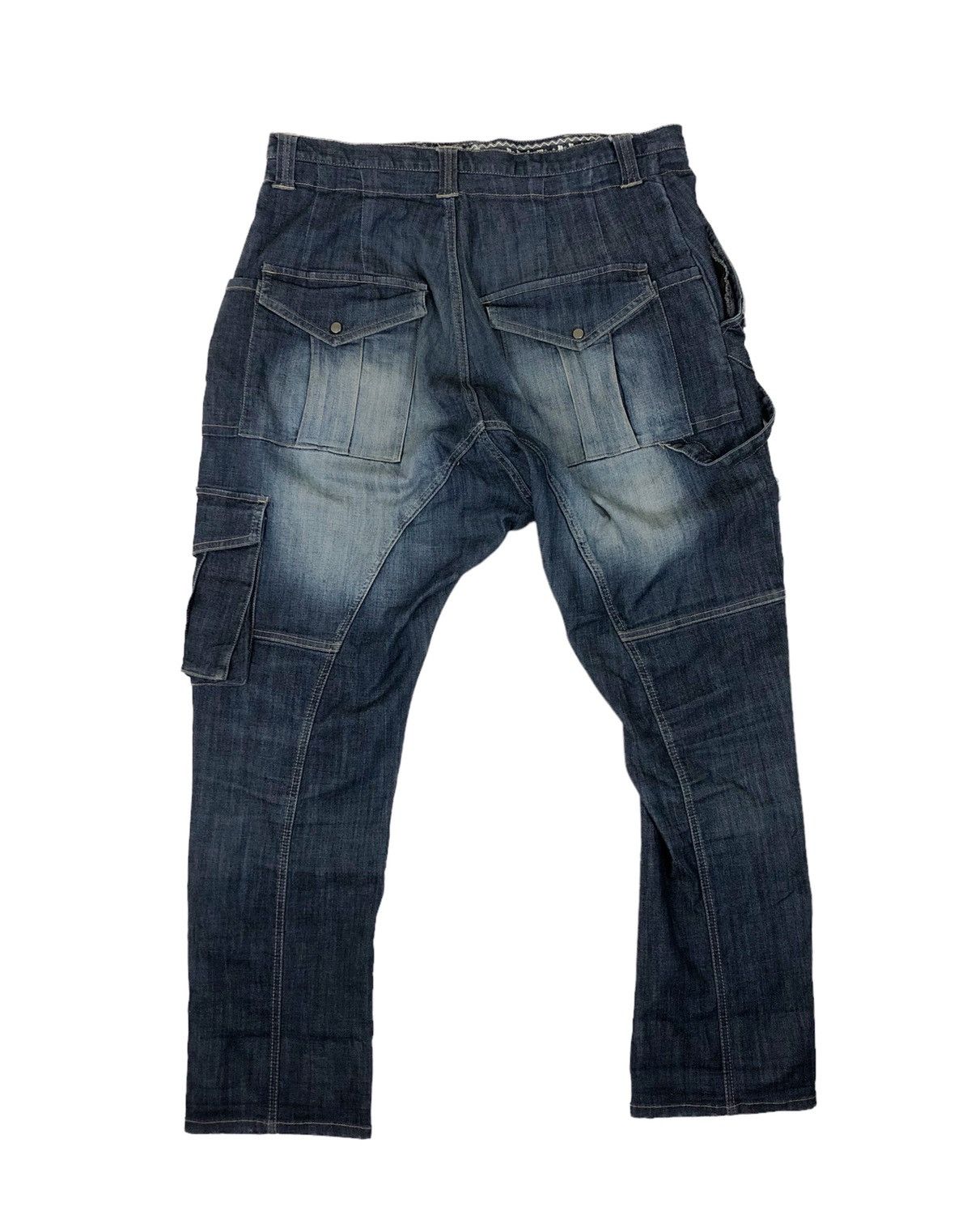 PPFM Japanese Brand PPFM Drop Crotch Streach Pants Size US 34 / EU 50 - 2 Thumbnail