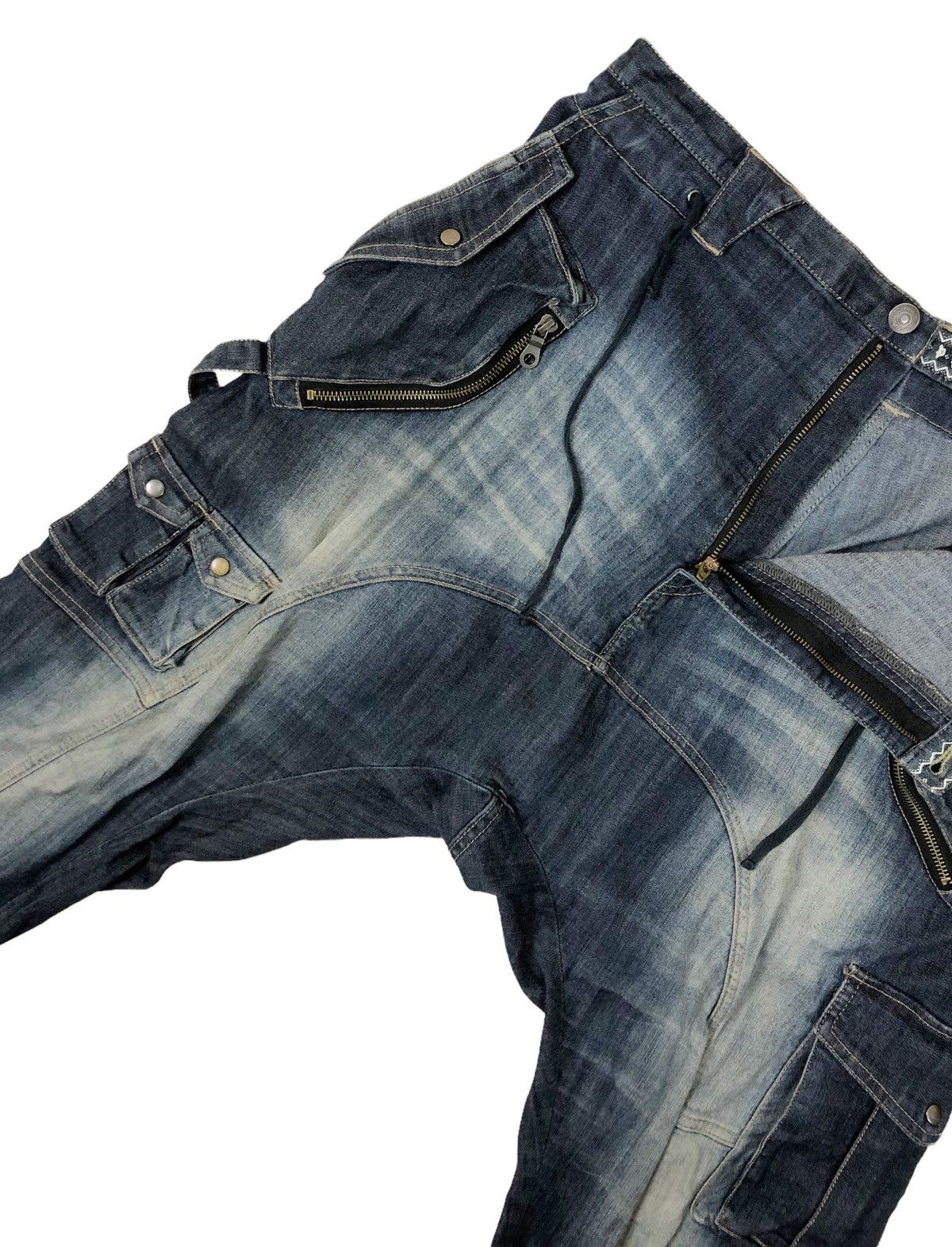 PPFM Japanese Brand PPFM Drop Crotch Streach Pants Size US 34 / EU 50 - 7 Thumbnail
