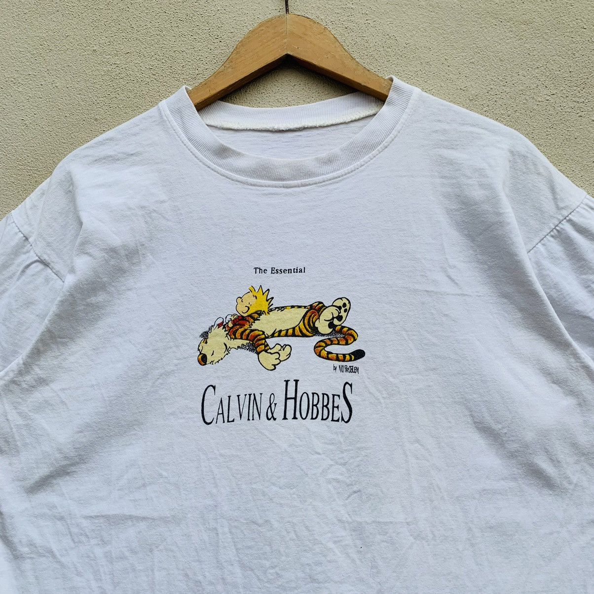 Cartoon Network × Vintage Vintage 90s CALVIN AND HOBBES CARTOON COMICS MOVIE T-shirt Size US L / EU 52-54 / 3 - 5 Thumbnail