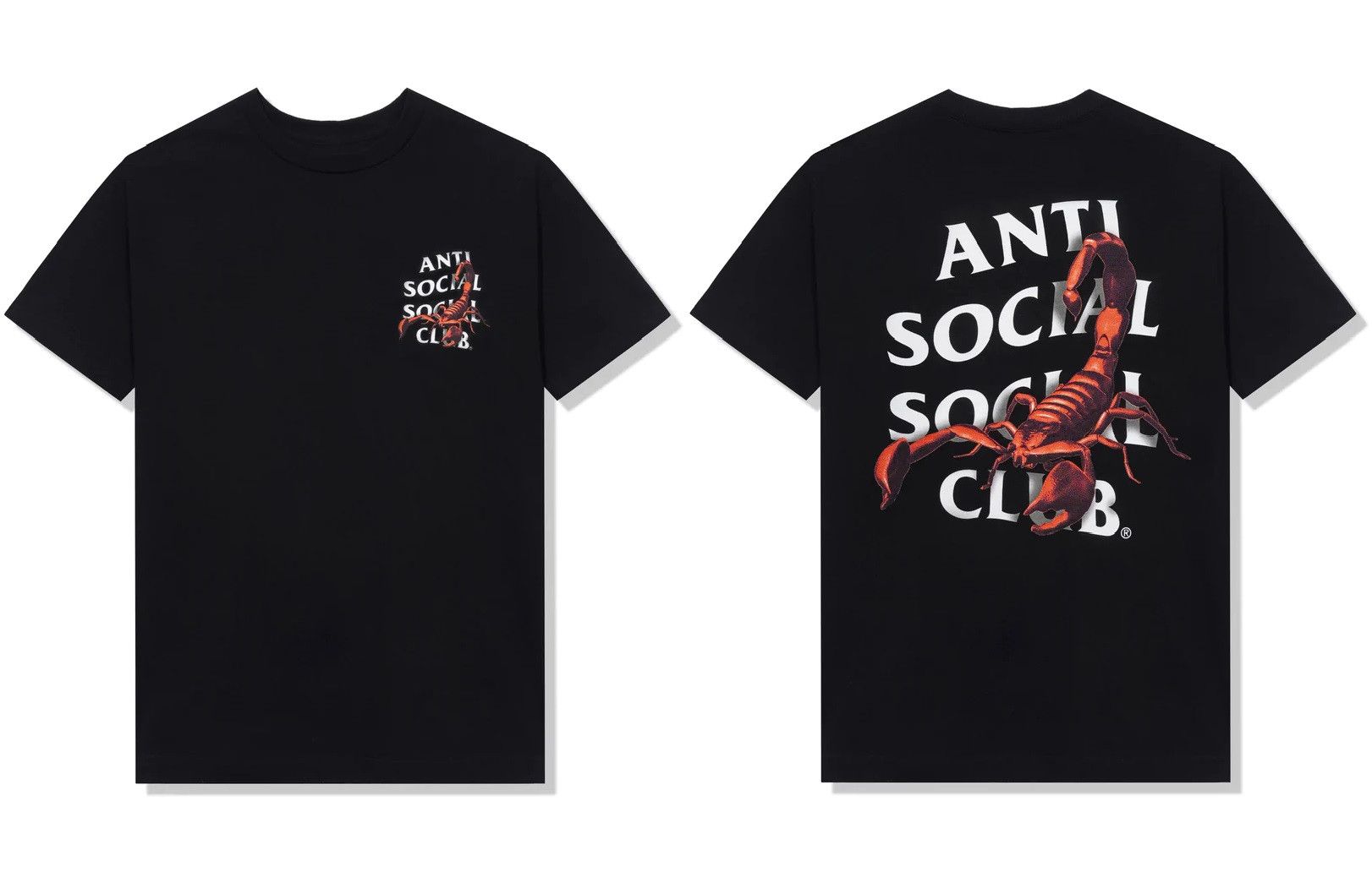 Anti Social Social Club DS White ASSC Moodsting Black Tee FTP FOG CDG BAPE  KITH KAWS | Grailed