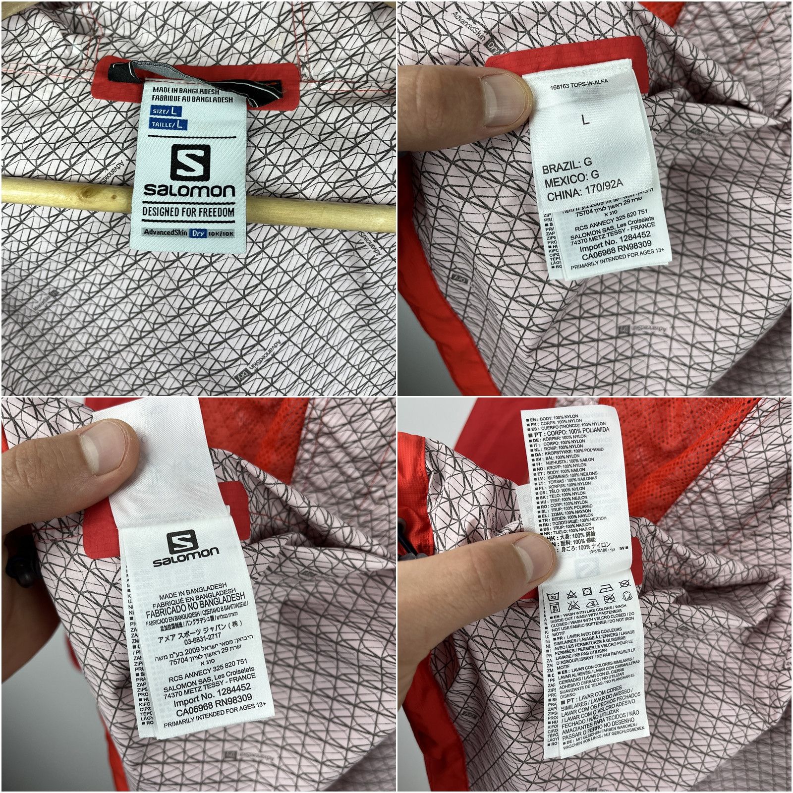 Salomon Salomon AdvancedSkin Dry 10K Jacket Windbreaker Waterproof Size L / US 10 / IT 46 - 10 Thumbnail