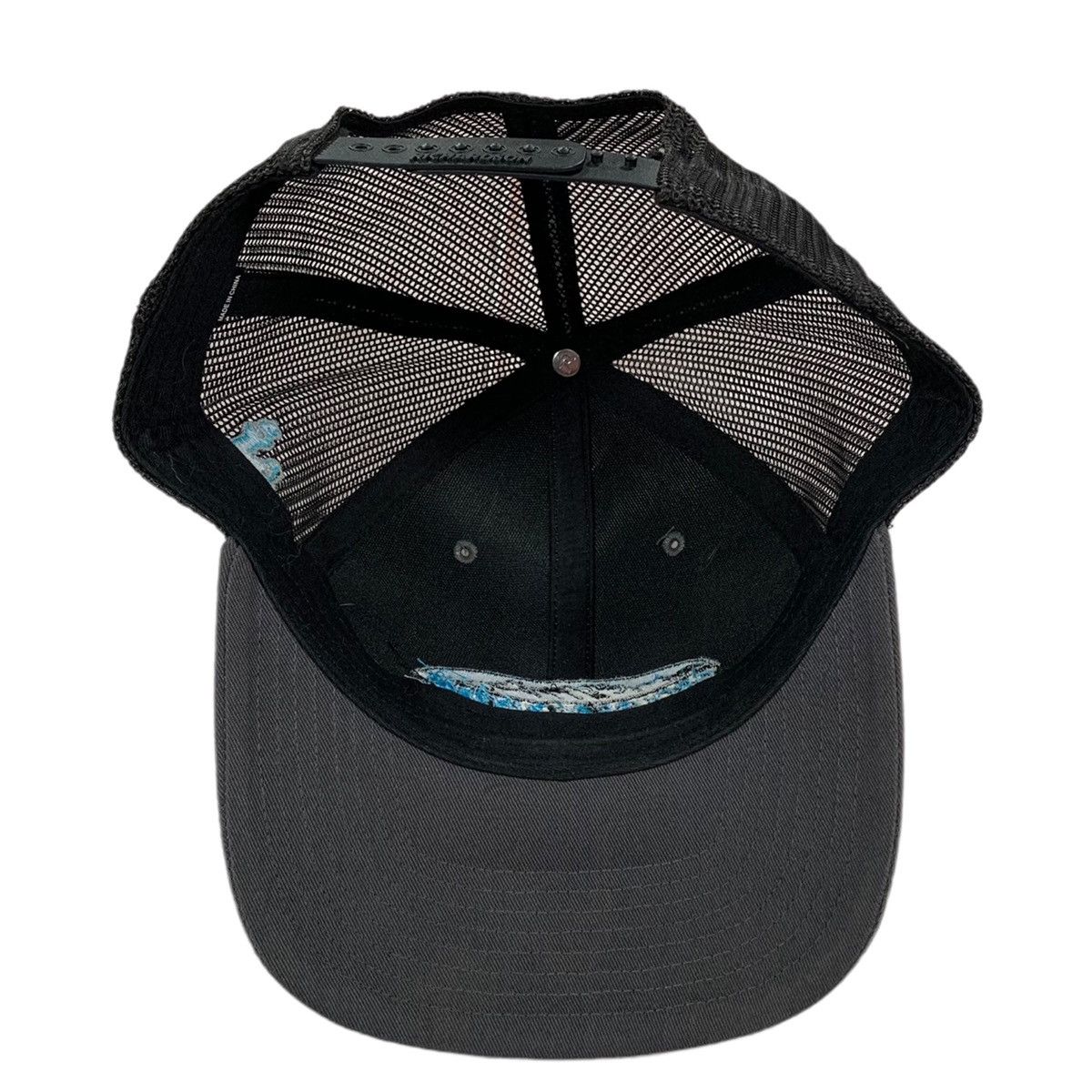 Vintage Vintage Grouse Mountain Gray Black & Blue Cowboy Logo Hat Size ONE SIZE - 4 Thumbnail