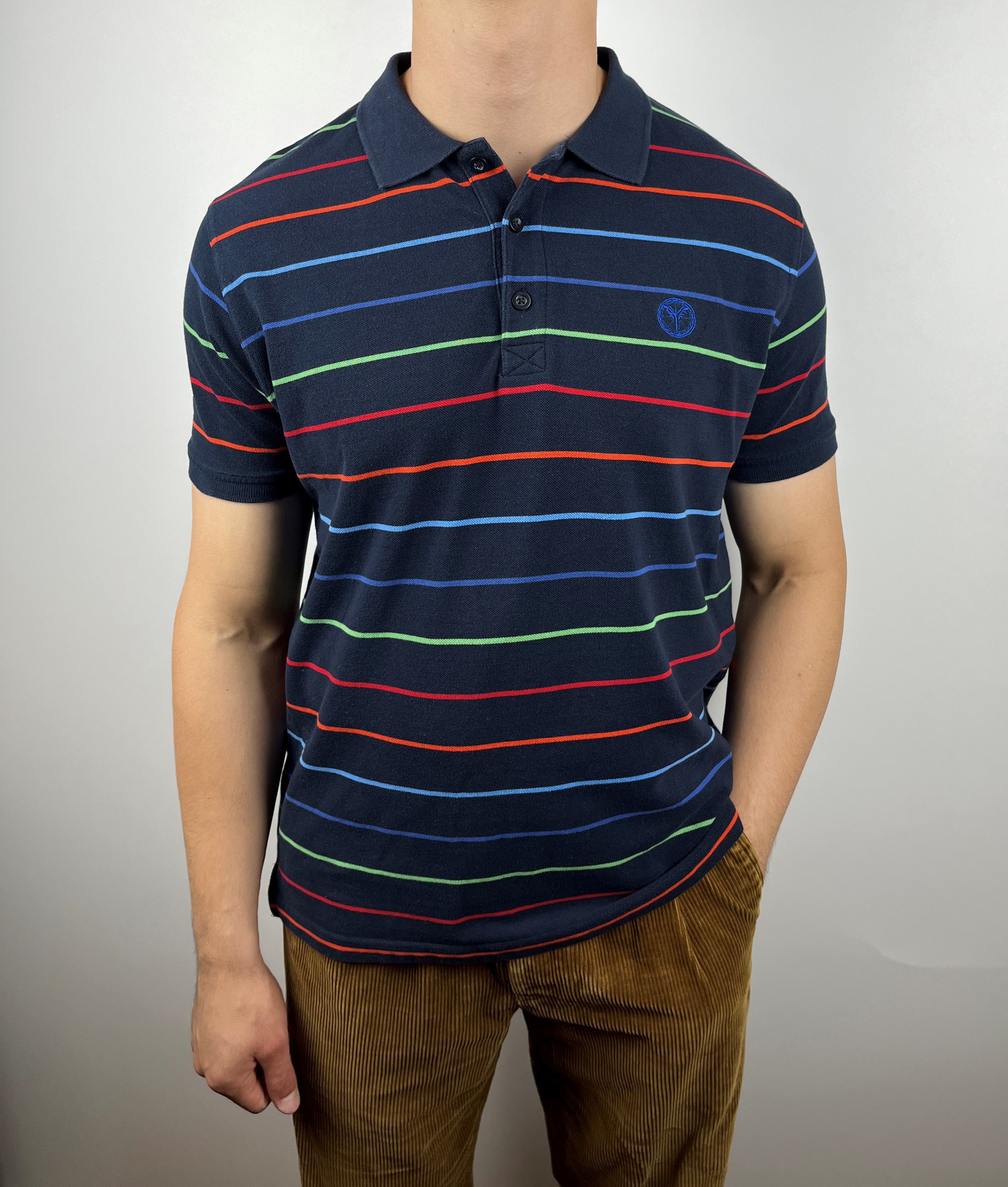 Carlo Colucci Carlo Colucci Striped Polo T-shirt Size US L / EU 52-54 / 3 - 3 Thumbnail