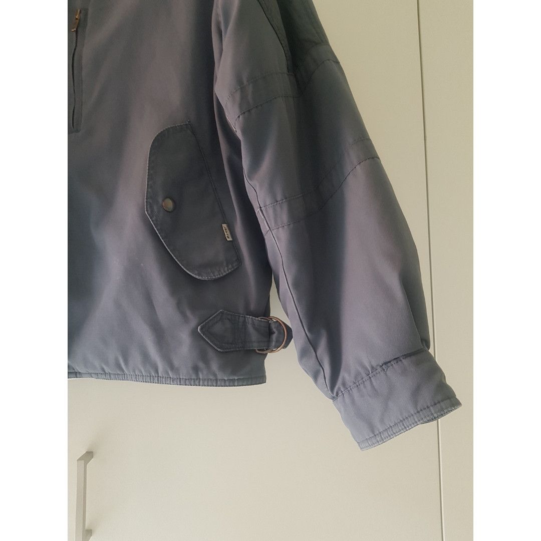 image of Levis Vintage Cropped Bomber Jacket in Blue, Men's (Size Large)