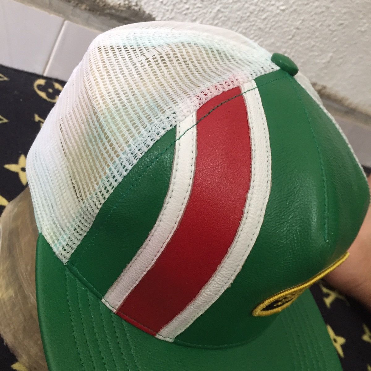 Supreme x Vanson Leather Mesh Back 5 Panel Hat