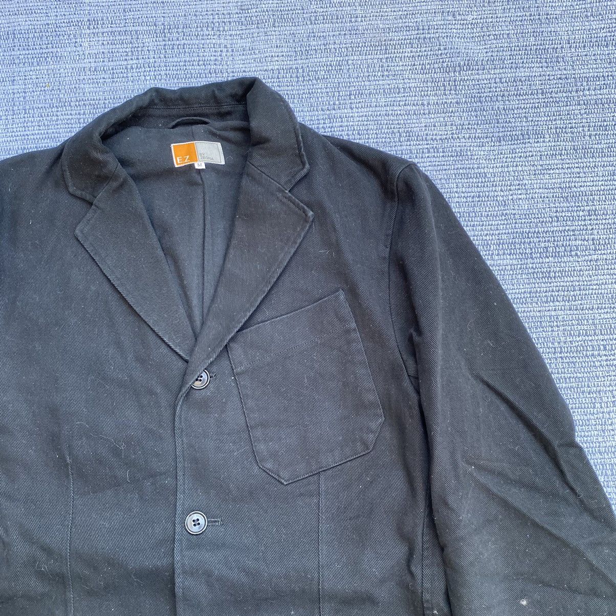 Ermenegildo Zegna × Vintage × Z Zegna vintage black cotton blazer Size US M / EU 48-50 / 2 - 3 Thumbnail