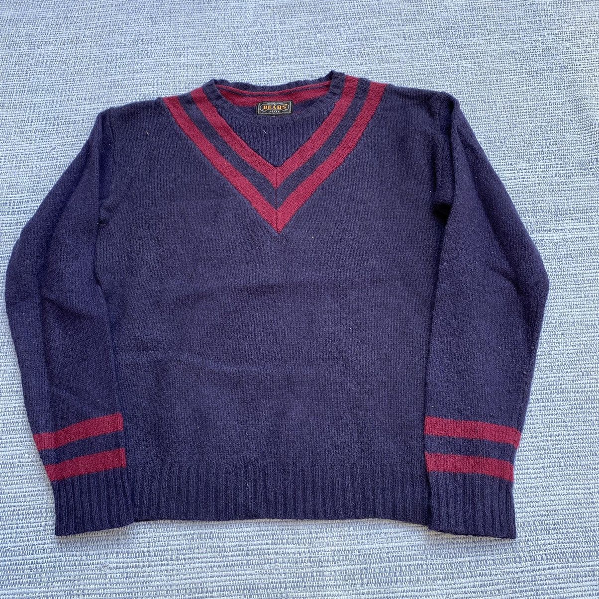 image of Beams Plus Navy Knitwear in Blue, Men's (Size Medium)