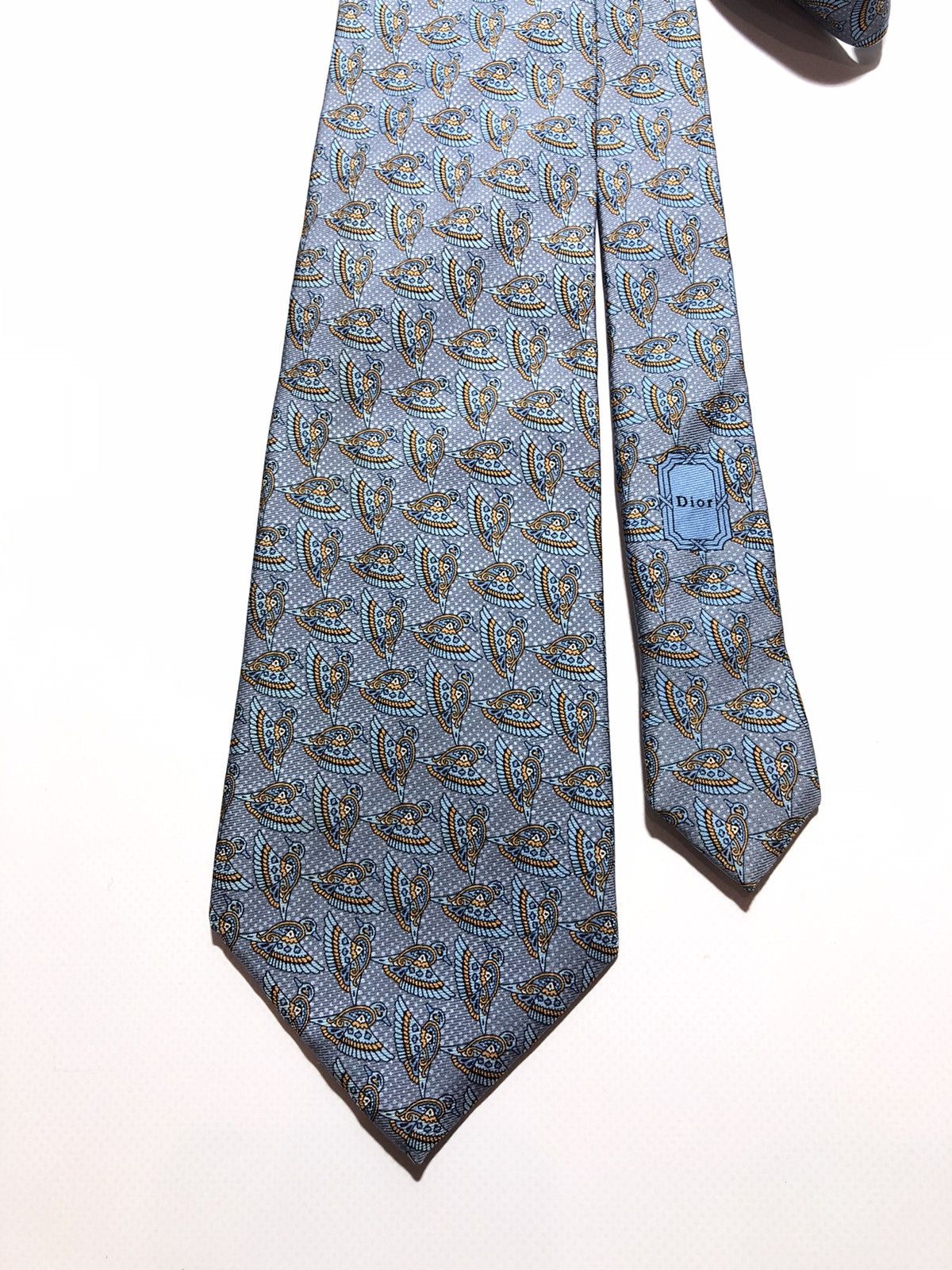 Christian Dior Monsieur Christian Dior Silk Tie Size ONE SIZE - 2 Thumbnail