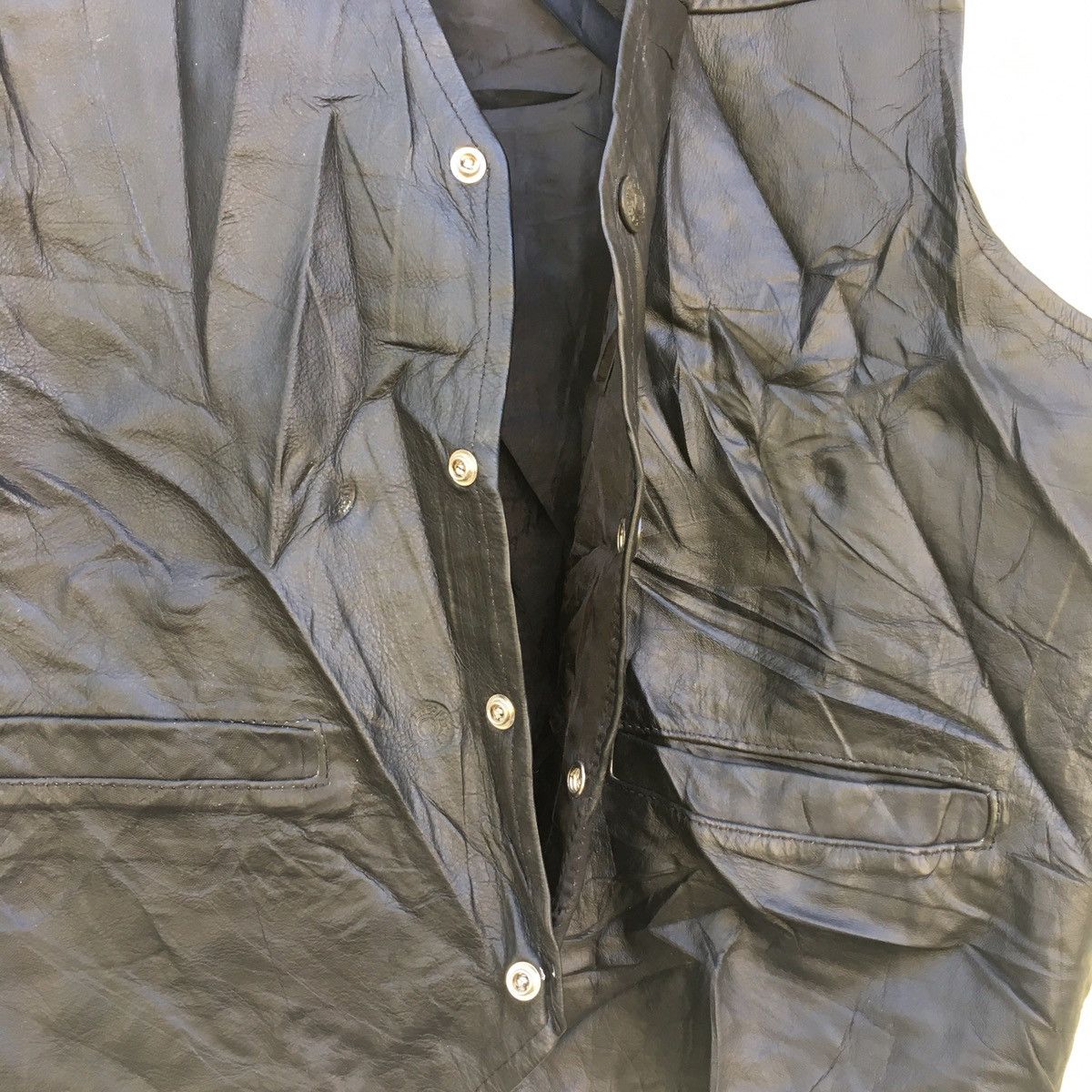 Vintage American Vintage Cowhide Leather Vest Size US M / EU 48-50 / 2 - 7 Thumbnail