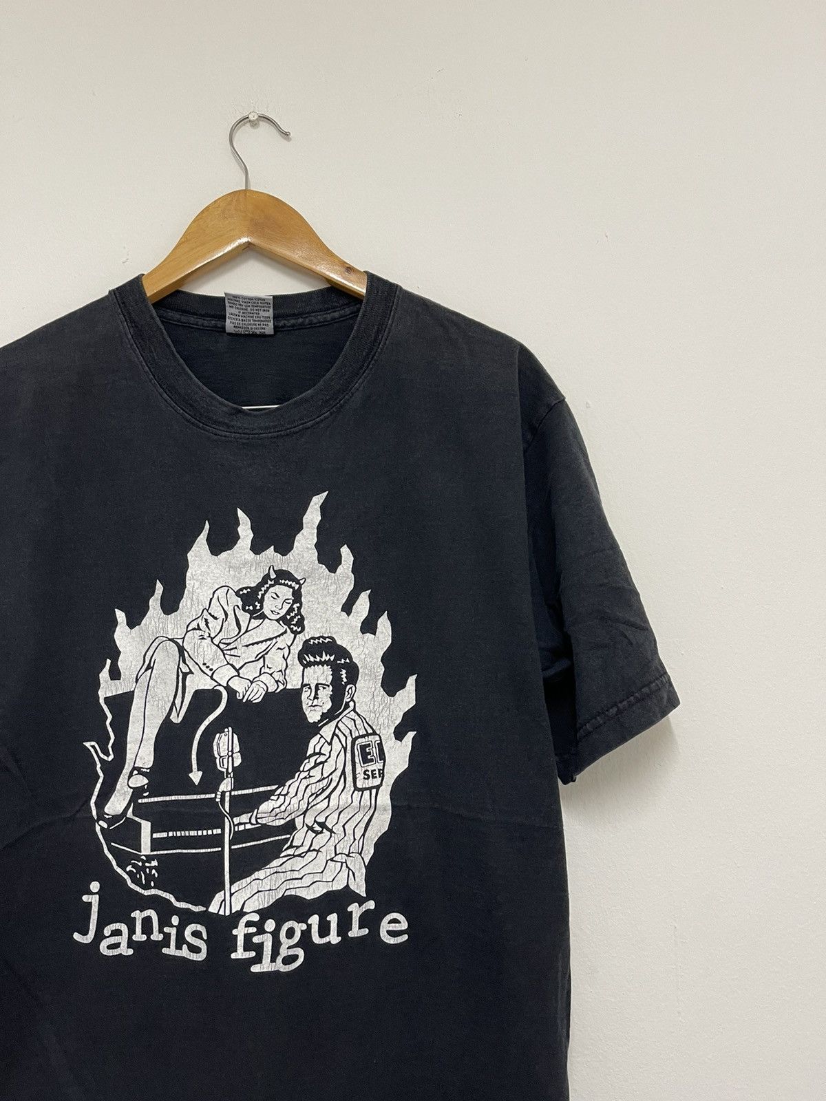 Vintage 90's Janis Figure Punkabily Music Band T-Shirt n1