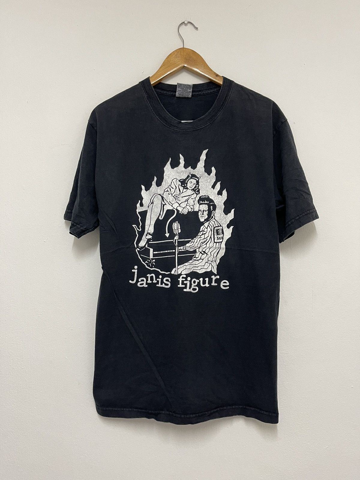 Vintage 90's Janis Figure Punkabily Music Band T-Shirt n1