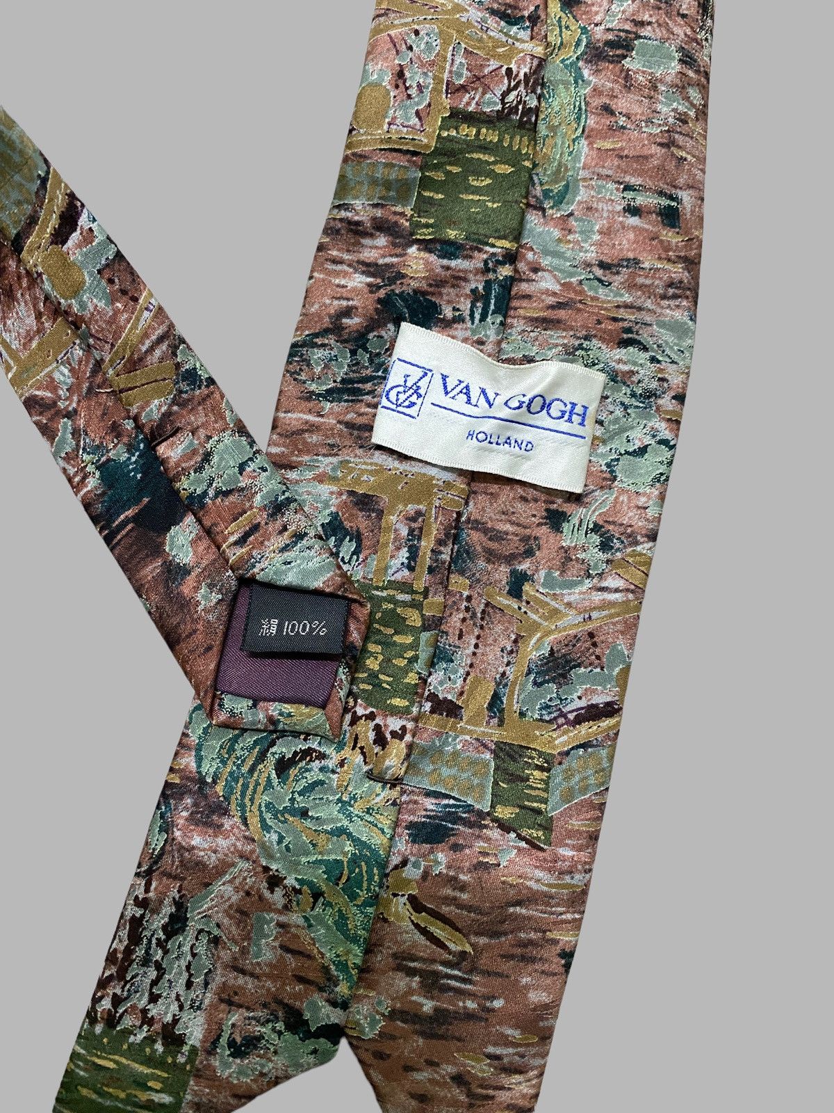 Vintage VINTAGE VAN GOGH ART VIEWS PAINTING TIE Size ONE SIZE - 4 Thumbnail