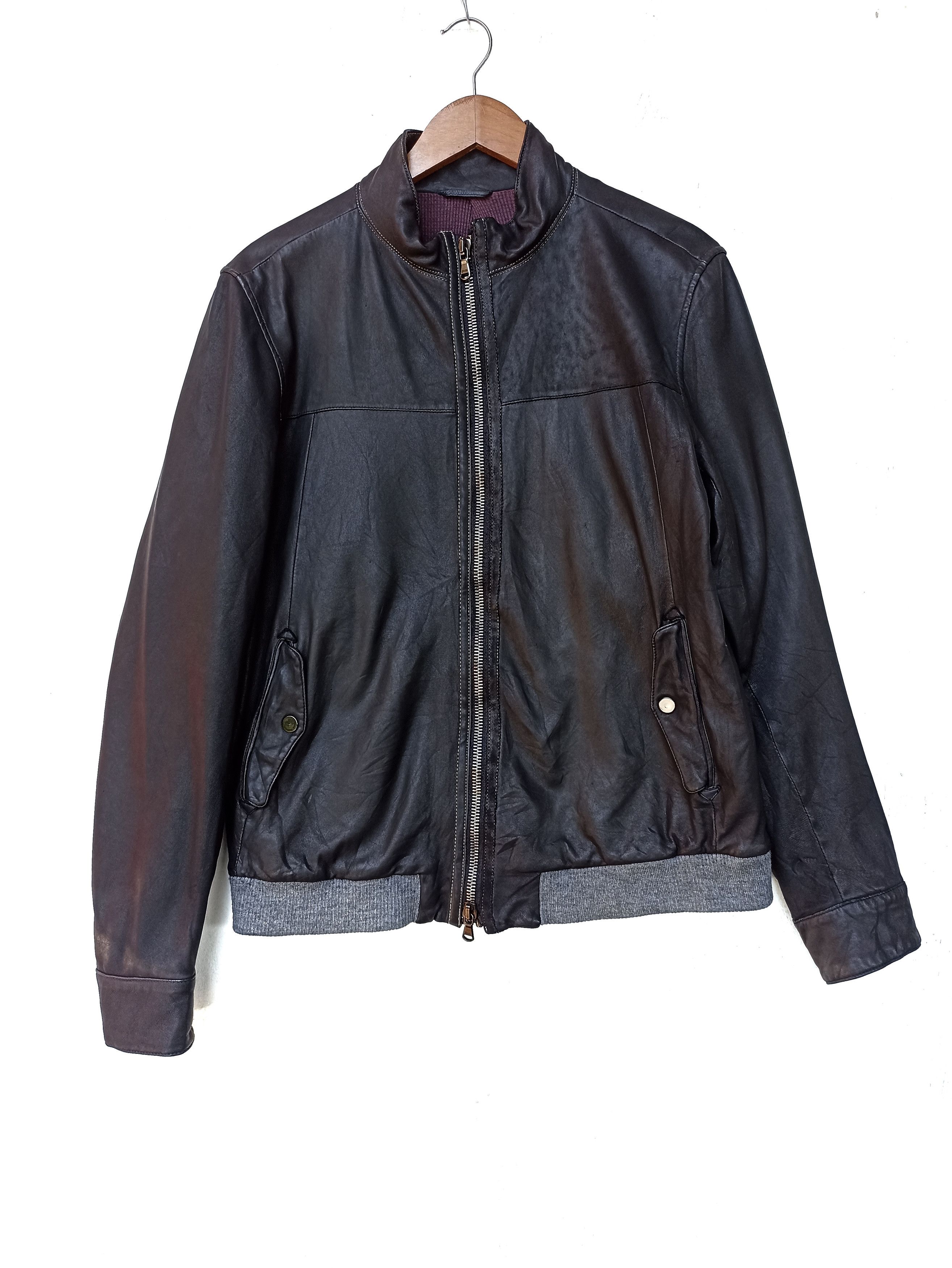 SHIPS Ships Leather jacket Sheeps Leather kmrii Size US M / EU 48-50 / 2 - 3 Thumbnail