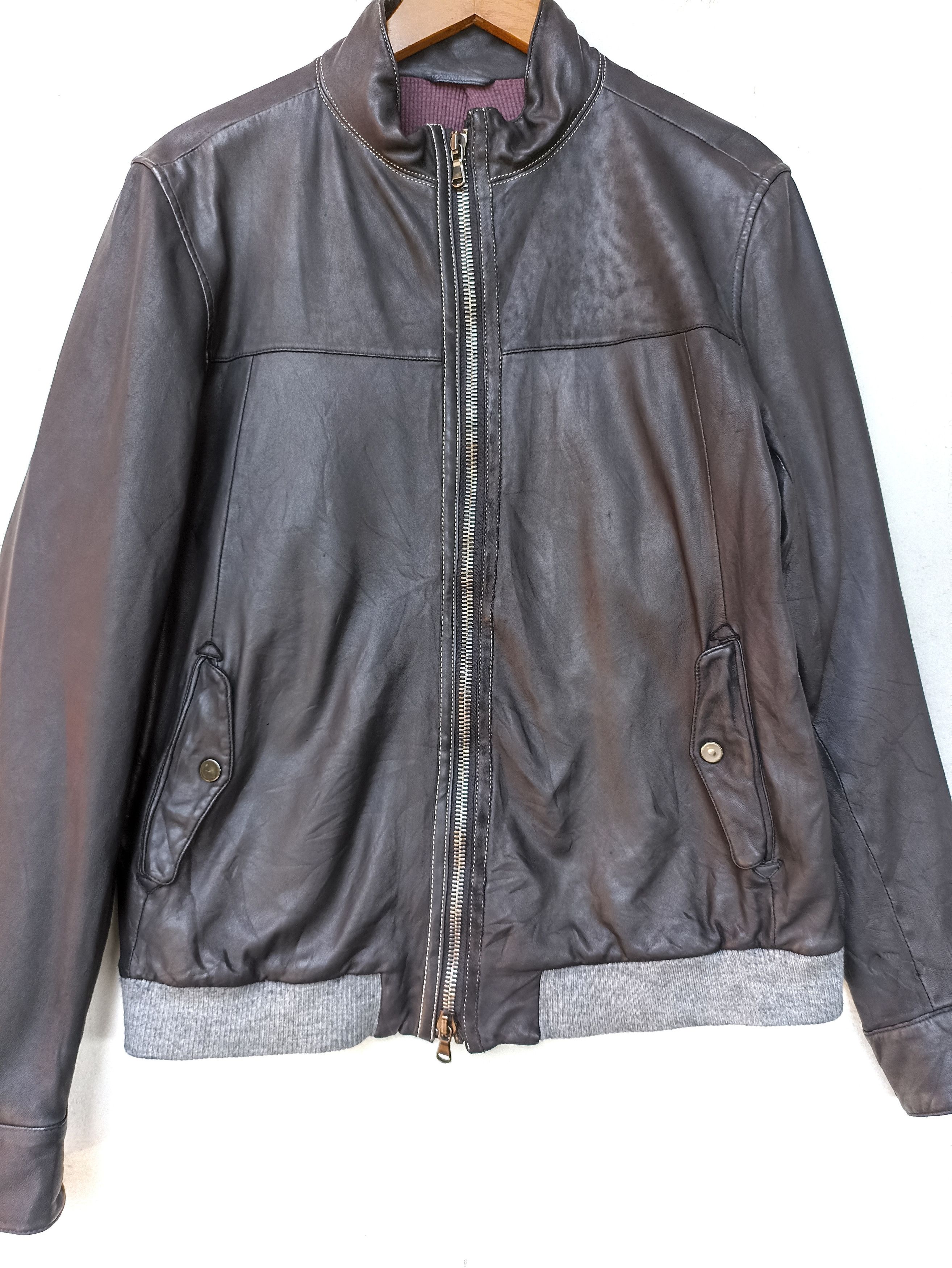 SHIPS Ships Leather jacket Sheeps Leather kmrii Size US M / EU 48-50 / 2 - 5 Thumbnail