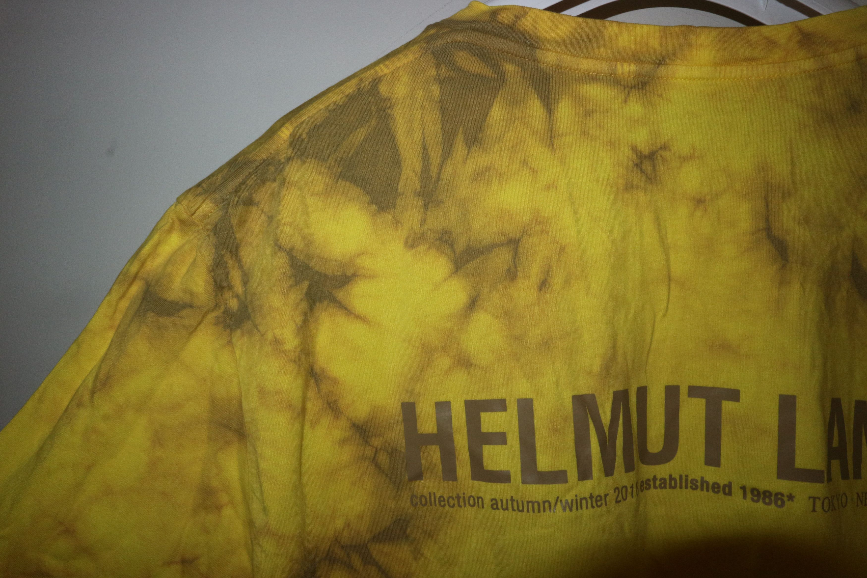 Helmut Lang Marble effect logo print t-shirt Size US XXL / EU 58 / 5 - 9 Thumbnail
