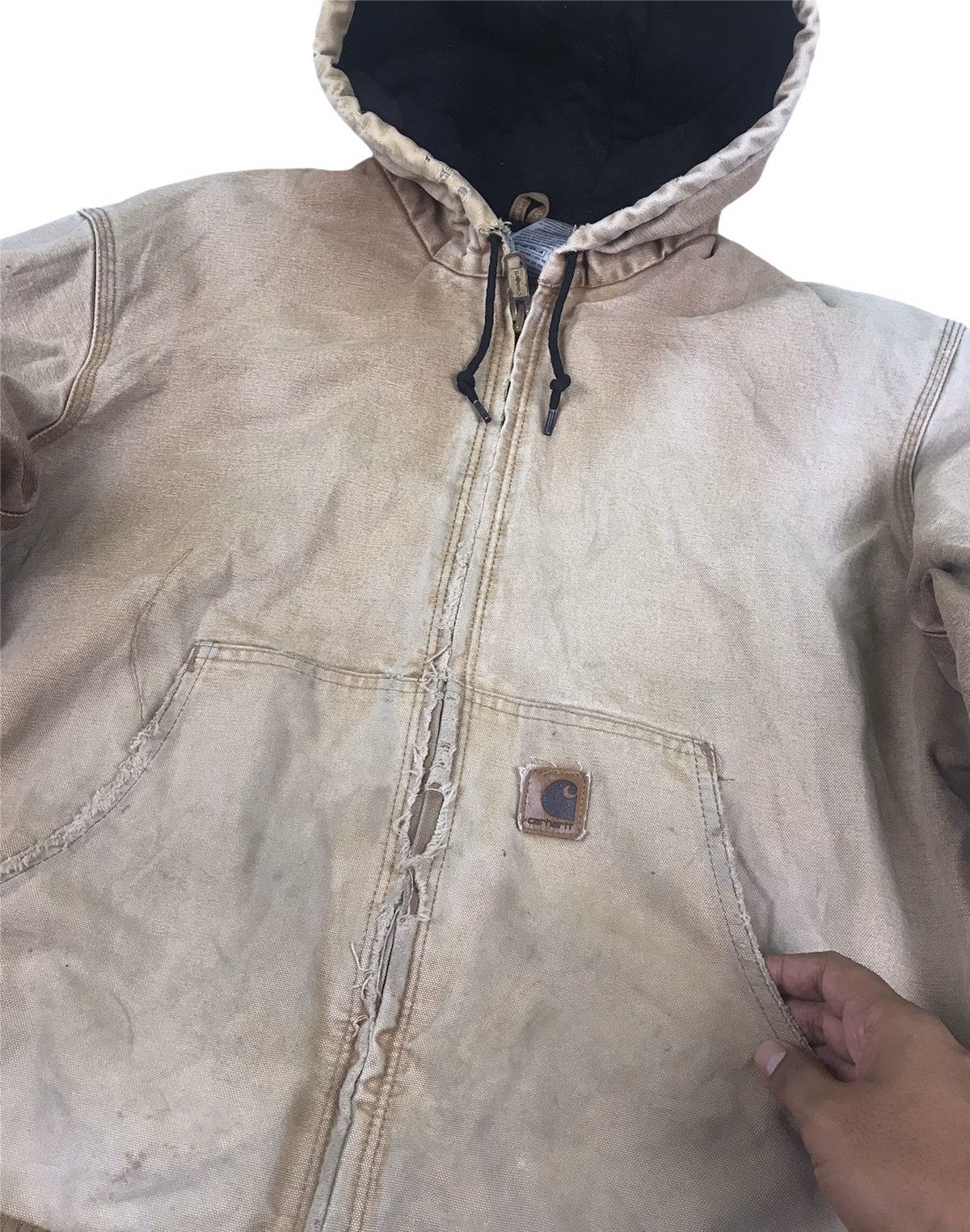 Carhartt ⛷Winter⛷ Vintage Distressed Carhartt Thermal Lined Jacket Size US L / EU 52-54 / 3 - 6 Thumbnail
