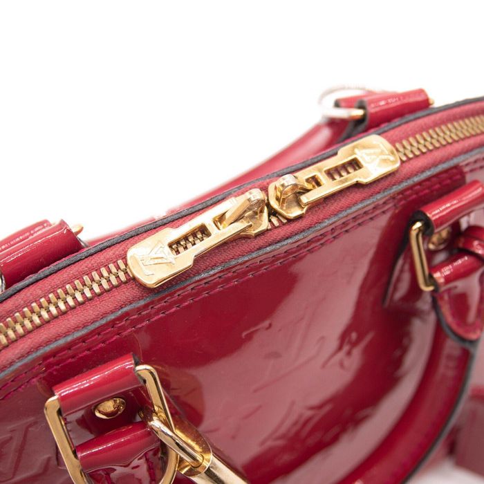 Louis Vuitton Alma Vernis Bb Rose Indien Red Patent Leather Grailed