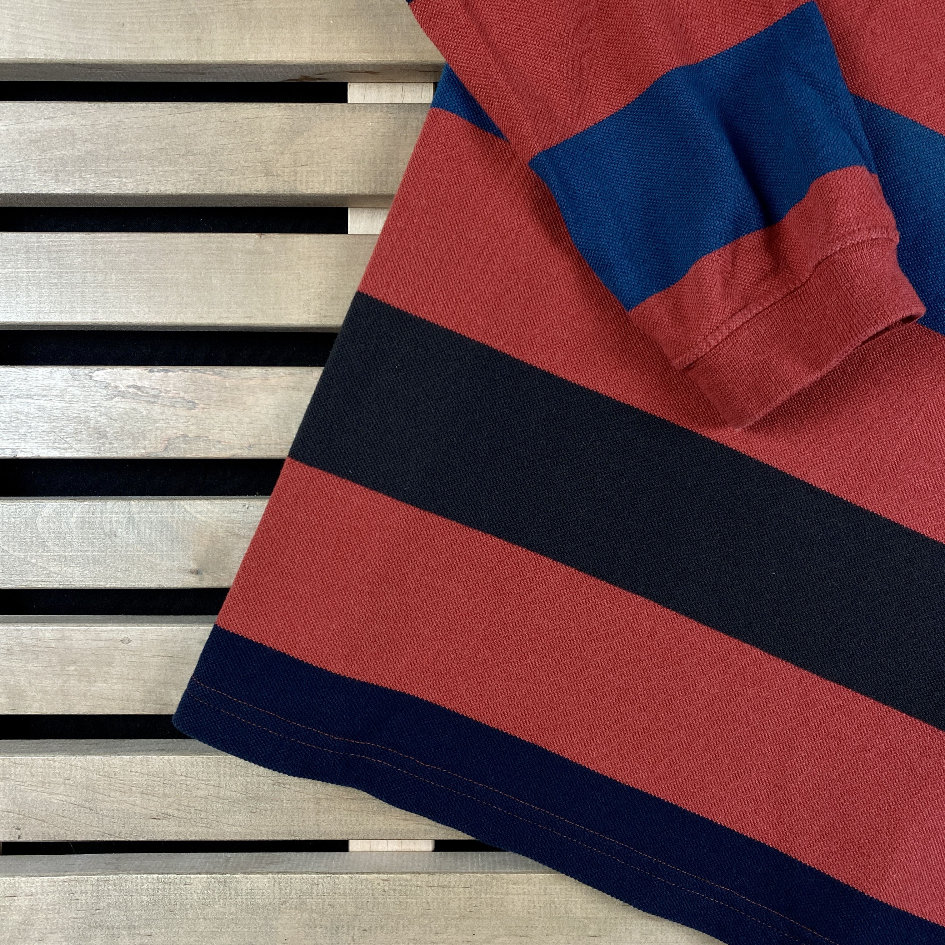 Lacoste × Vintage Mens Rugby Sweatshirt Long Sleeve Lacoste Vintage Size S Size US S / EU 44-46 / 1 - 3 Thumbnail