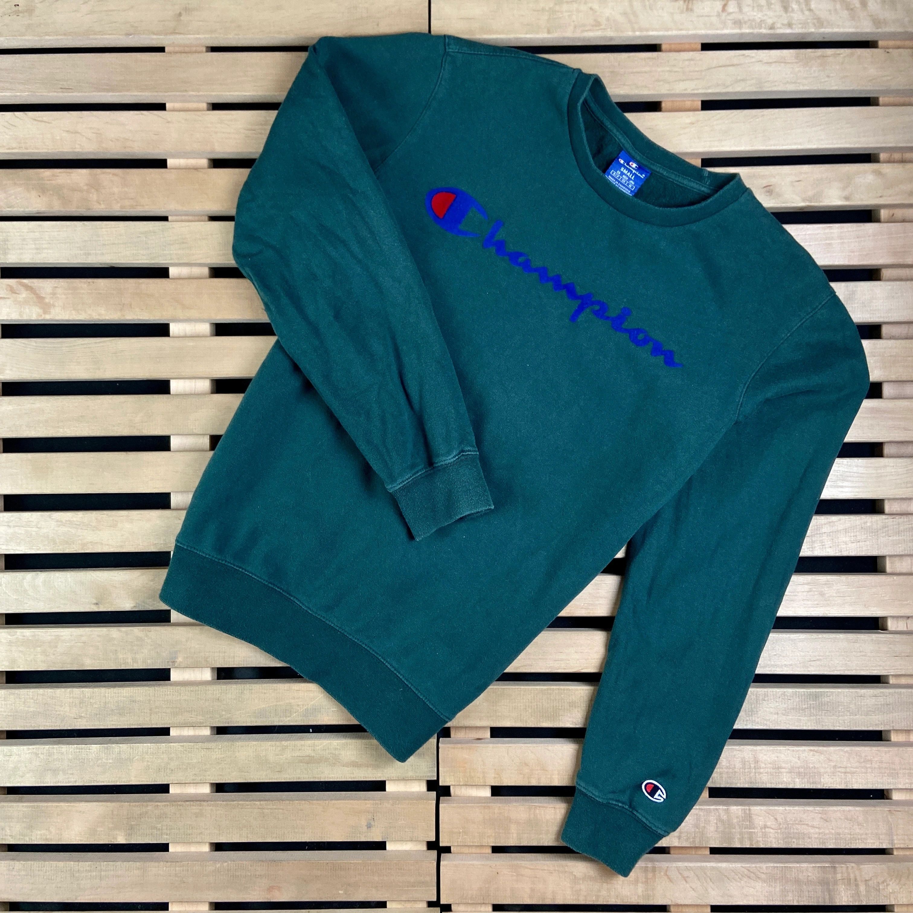 Champion × Vintage Mens Sweatshirt Champion Big Logo Vintage Size S Size US S / EU 44-46 / 1 - 1 Thumbnail