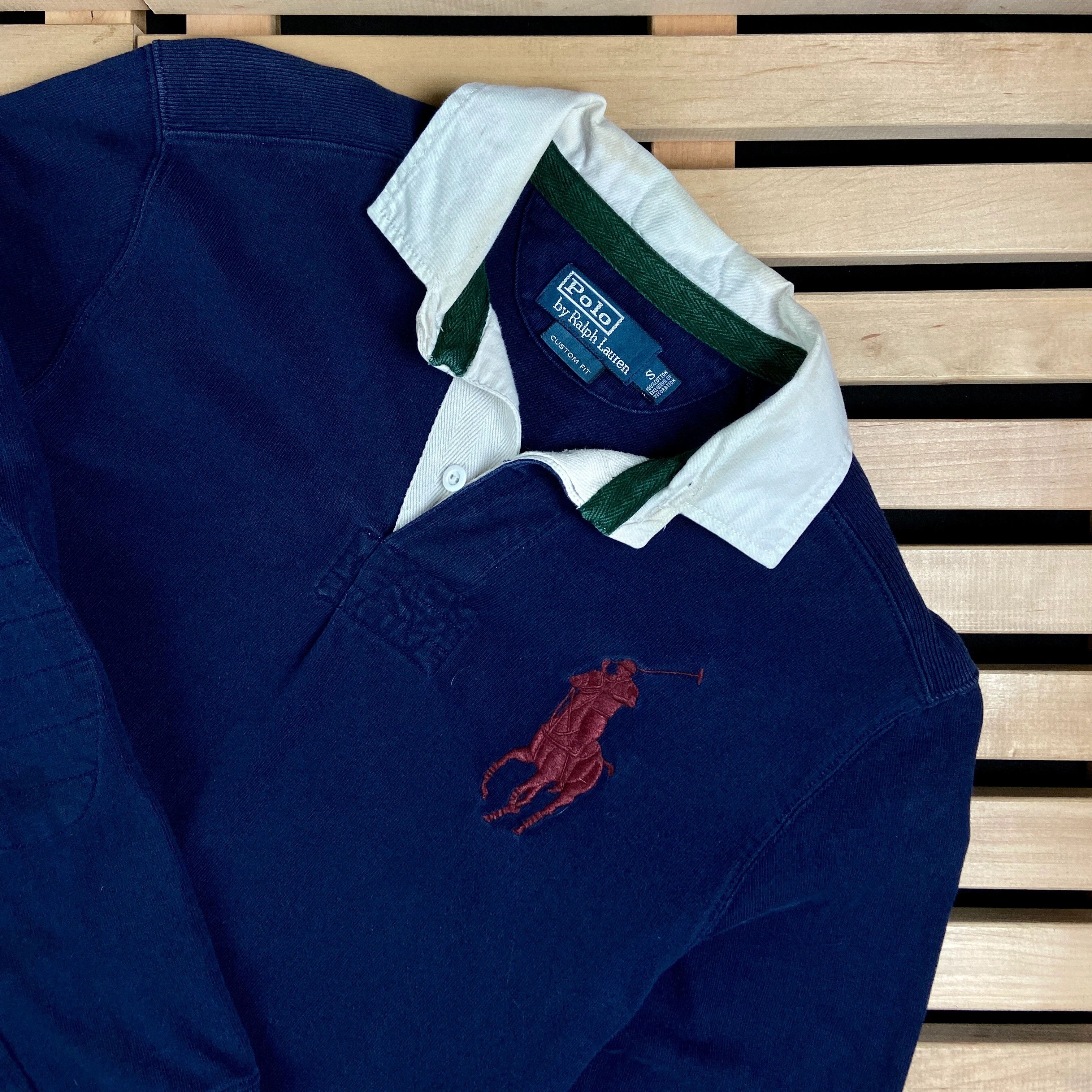 Polo Ralph Lauren × Ralph Lauren × Vintage Mens Rugby Sweatshirt Polo Ralph Lauren Vintage Size S Size US S / EU 44-46 / 1 - 2 Thumbnail