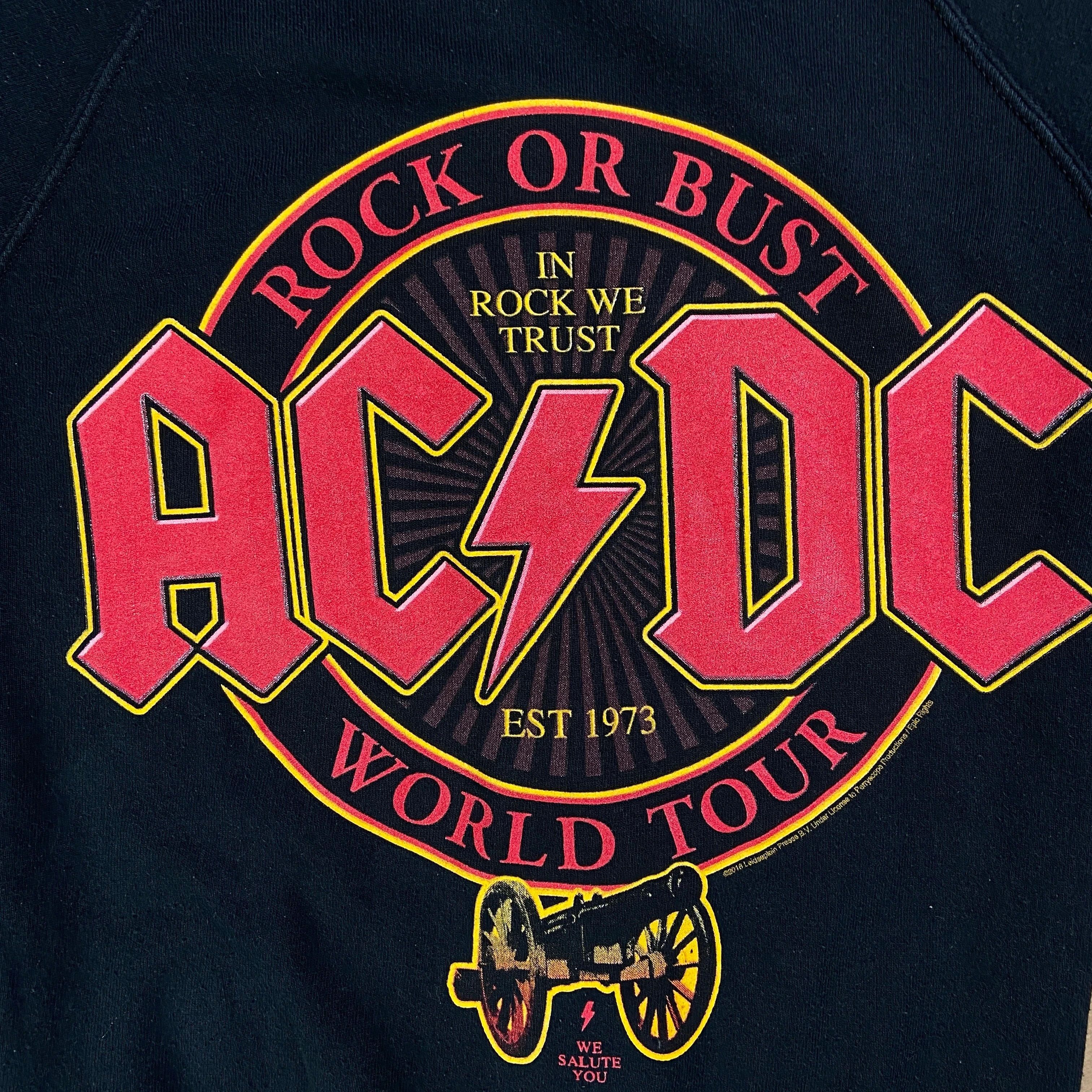 Band Tees × Vintage Mens Vintage Hoodies ACDC AC/DC Rock or Bust Size S Size US S / EU 44-46 / 1 - 7 Thumbnail