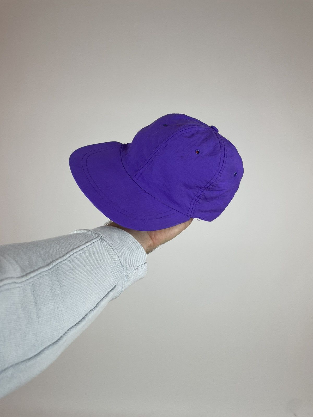 Vintage VINTAGE SNAPBACK nylon purple CAP streetwear one size Size ONE SIZE - 3 Thumbnail