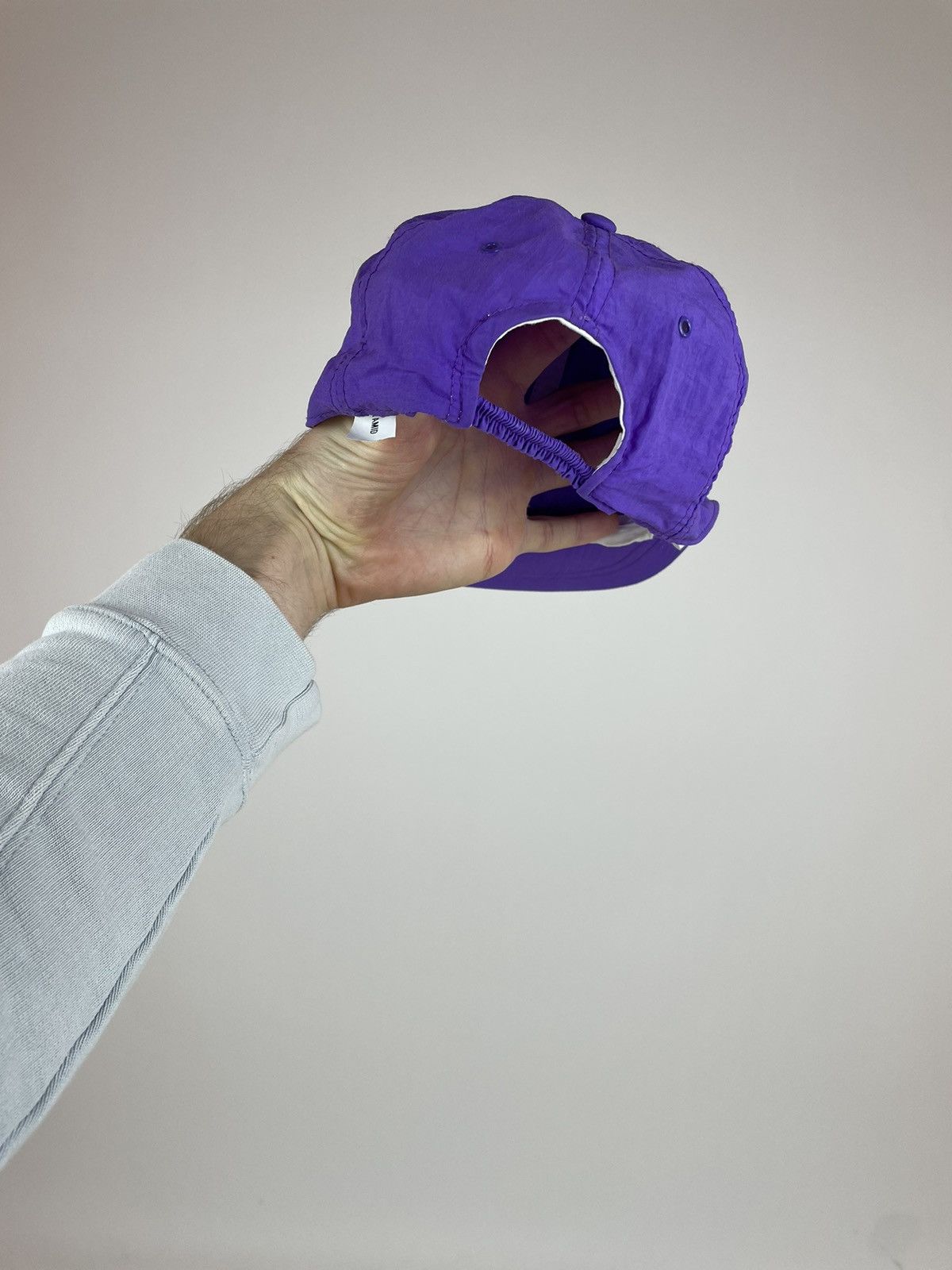 Vintage VINTAGE SNAPBACK nylon purple CAP streetwear one size Size ONE SIZE - 5 Thumbnail