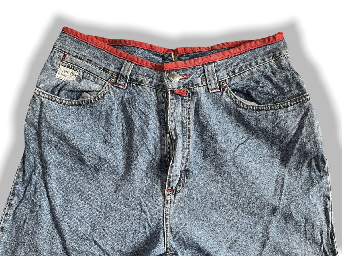 DKNY × Donna Karan × Vintage Vintage DKNY Classic Baggy Loose Cut Denim Jeans Size US 30 / EU 46 - 6 Thumbnail
