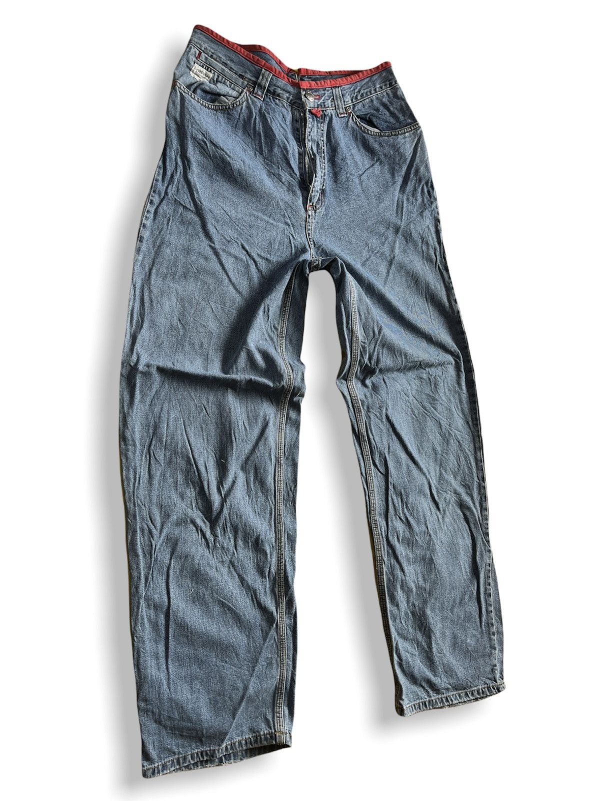 DKNY × Donna Karan × Vintage Vintage DKNY Classic Baggy Loose Cut Denim Jeans Size US 30 / EU 46 - 4 Thumbnail