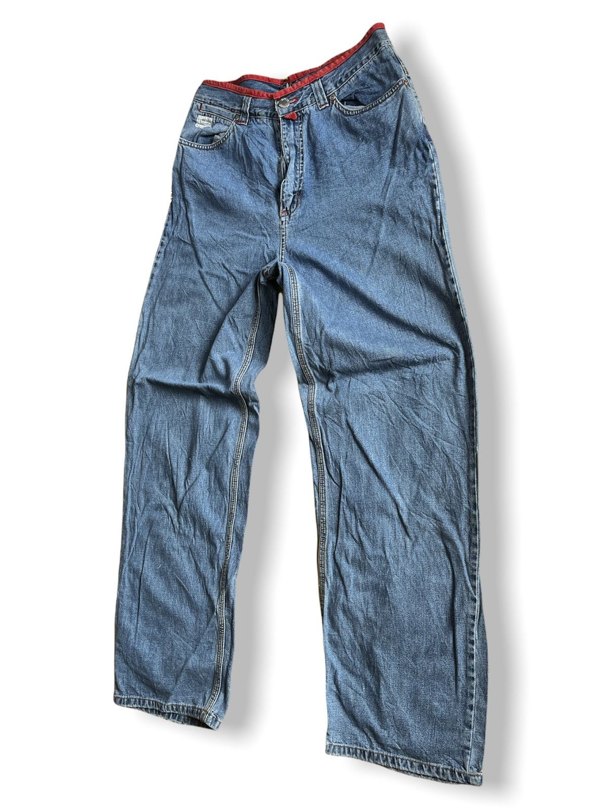 DKNY × Donna Karan × Vintage Vintage DKNY Classic Baggy Loose Cut Denim Jeans Size US 30 / EU 46 - 5 Thumbnail