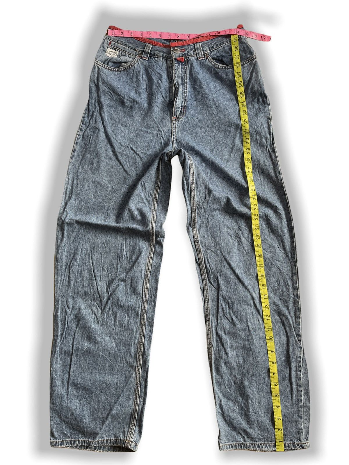 DKNY × Donna Karan × Vintage Vintage DKNY Classic Baggy Loose Cut Denim Jeans Size US 30 / EU 46 - 3 Thumbnail