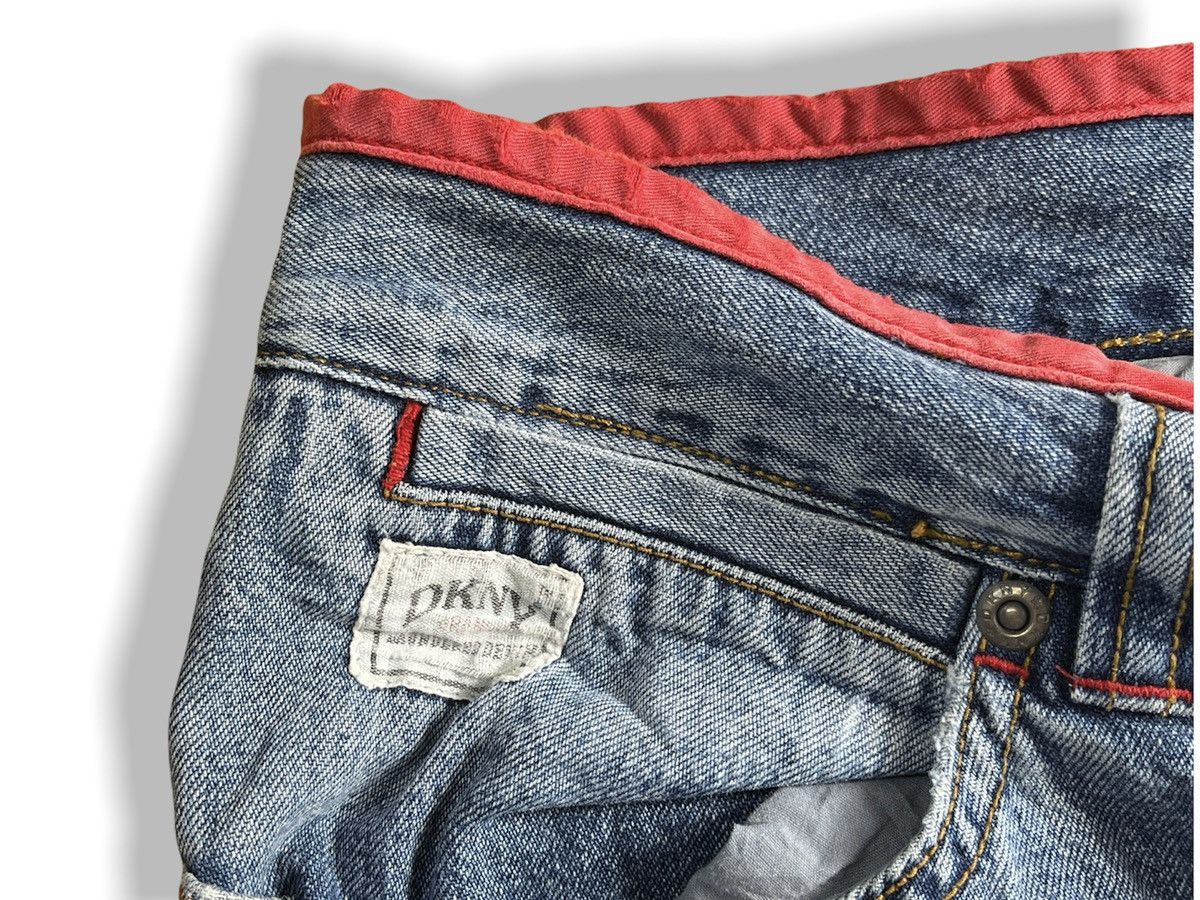 DKNY × Donna Karan × Vintage Vintage DKNY Classic Baggy Loose Cut Denim Jeans Size US 30 / EU 46 - 8 Thumbnail