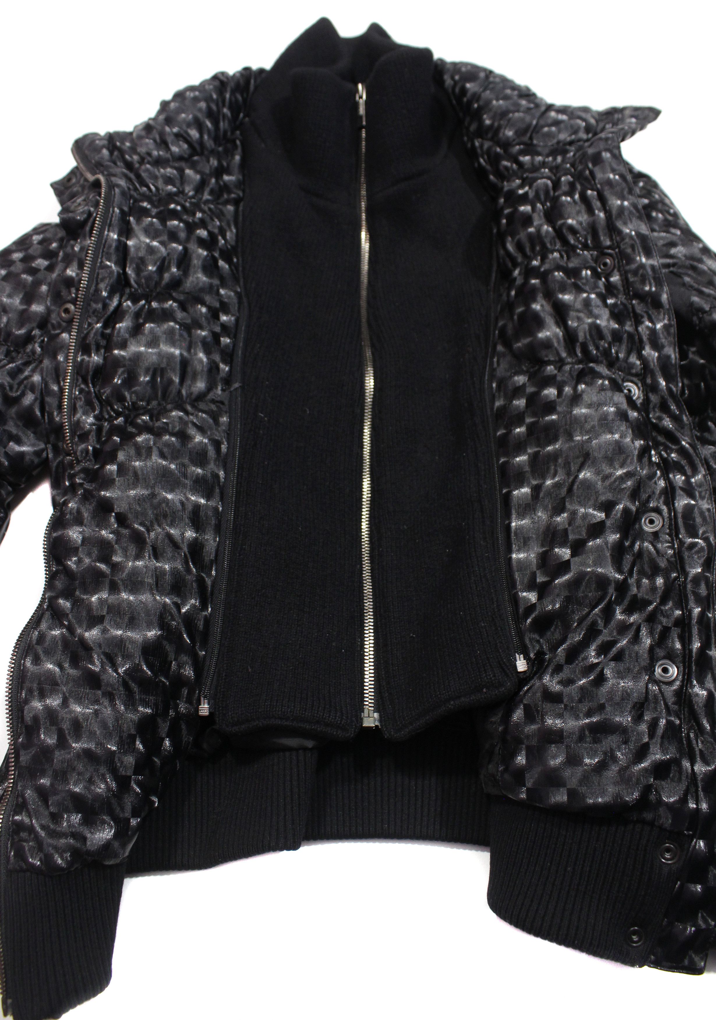 Fendi 00S "Bubble" Goose Down Distressed Jacket Vintage Size XS / US 0-2 / IT 36-38 - 3 Thumbnail