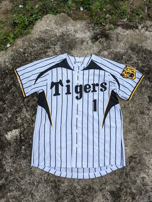 T-shirt Rétro Hanshin Tigers – 100% Lin Doux Et Respirant – Idéal Cadeau Fan De Baseball – Style Décontracté