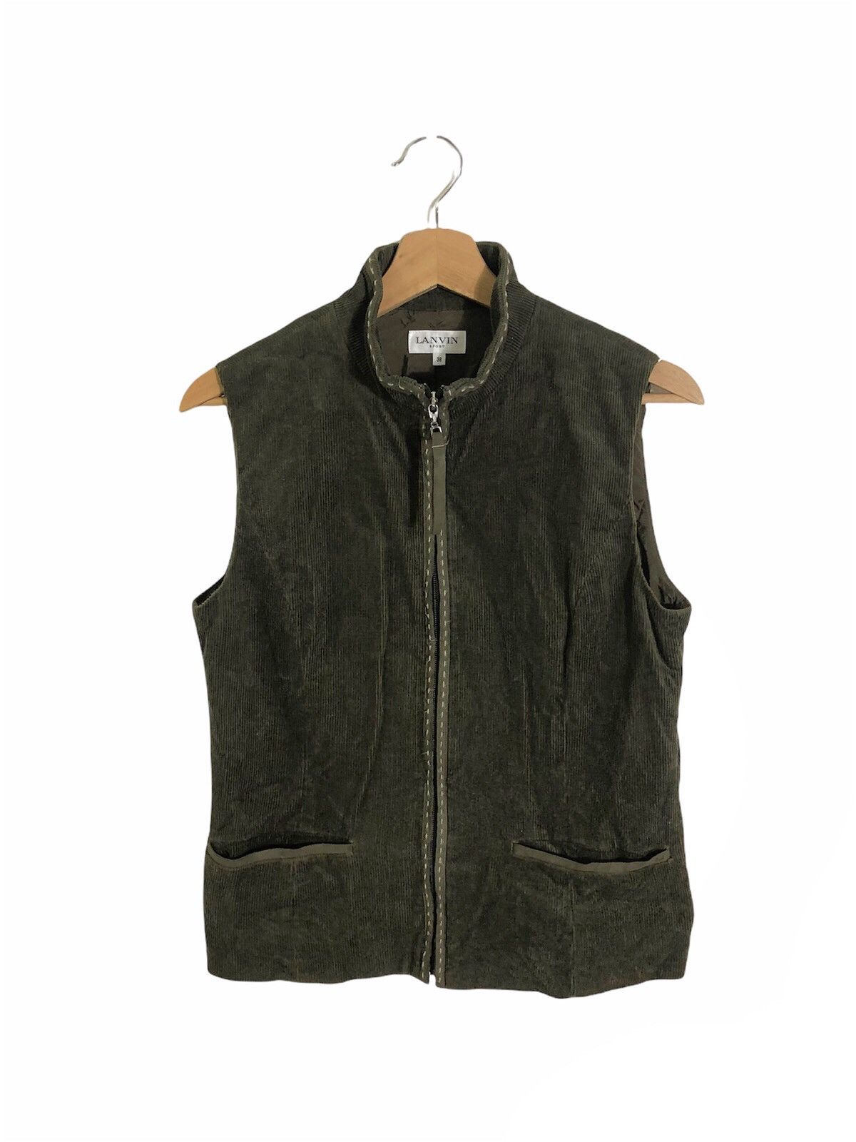 Vintage Lanvin Sport Corduroy Vest Jacket
