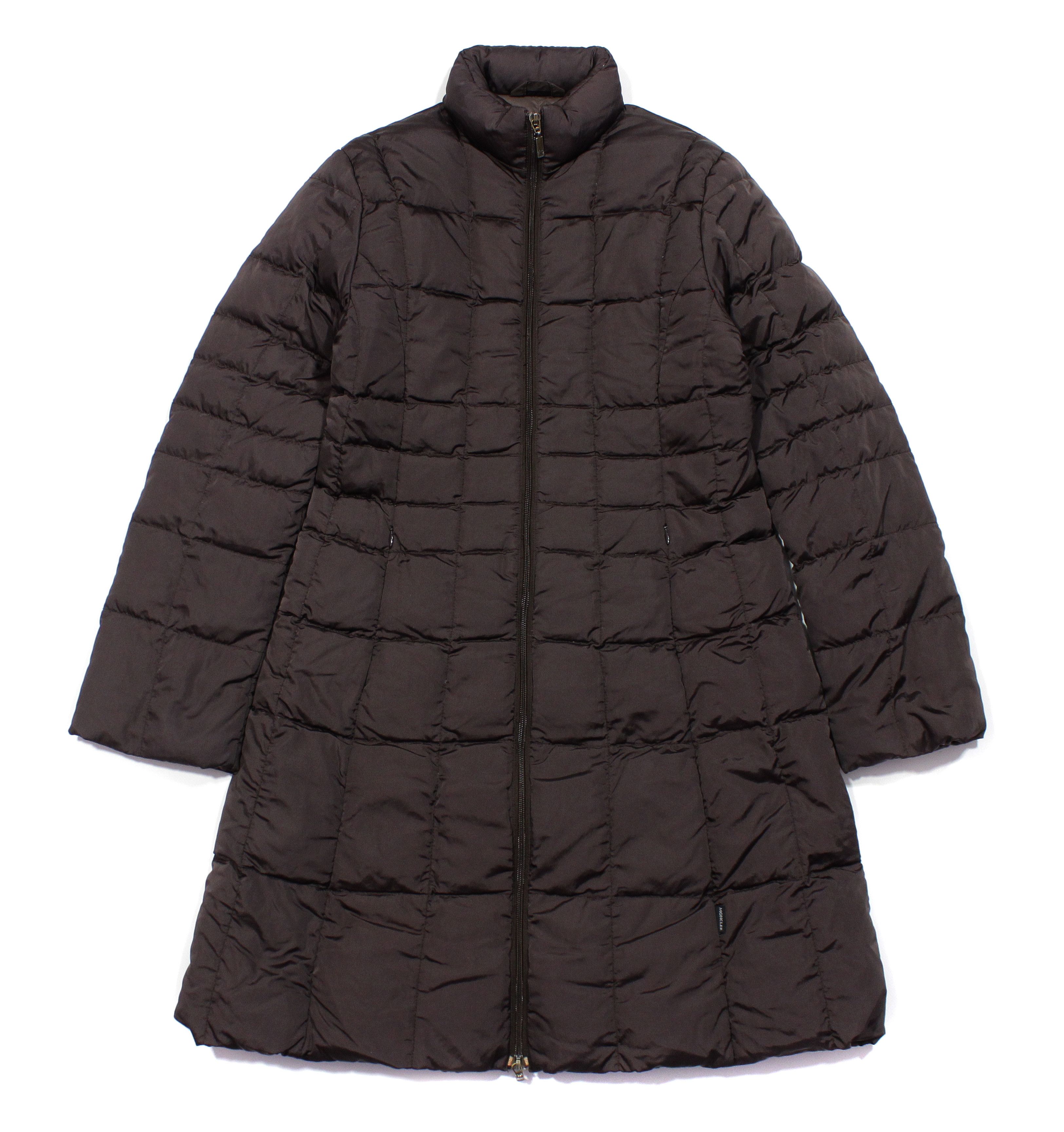 Moncler 80S Goose Down Nylon Long Jacket Vintage Size XS / US 0-2 / IT 36-38 - 1 Thumbnail