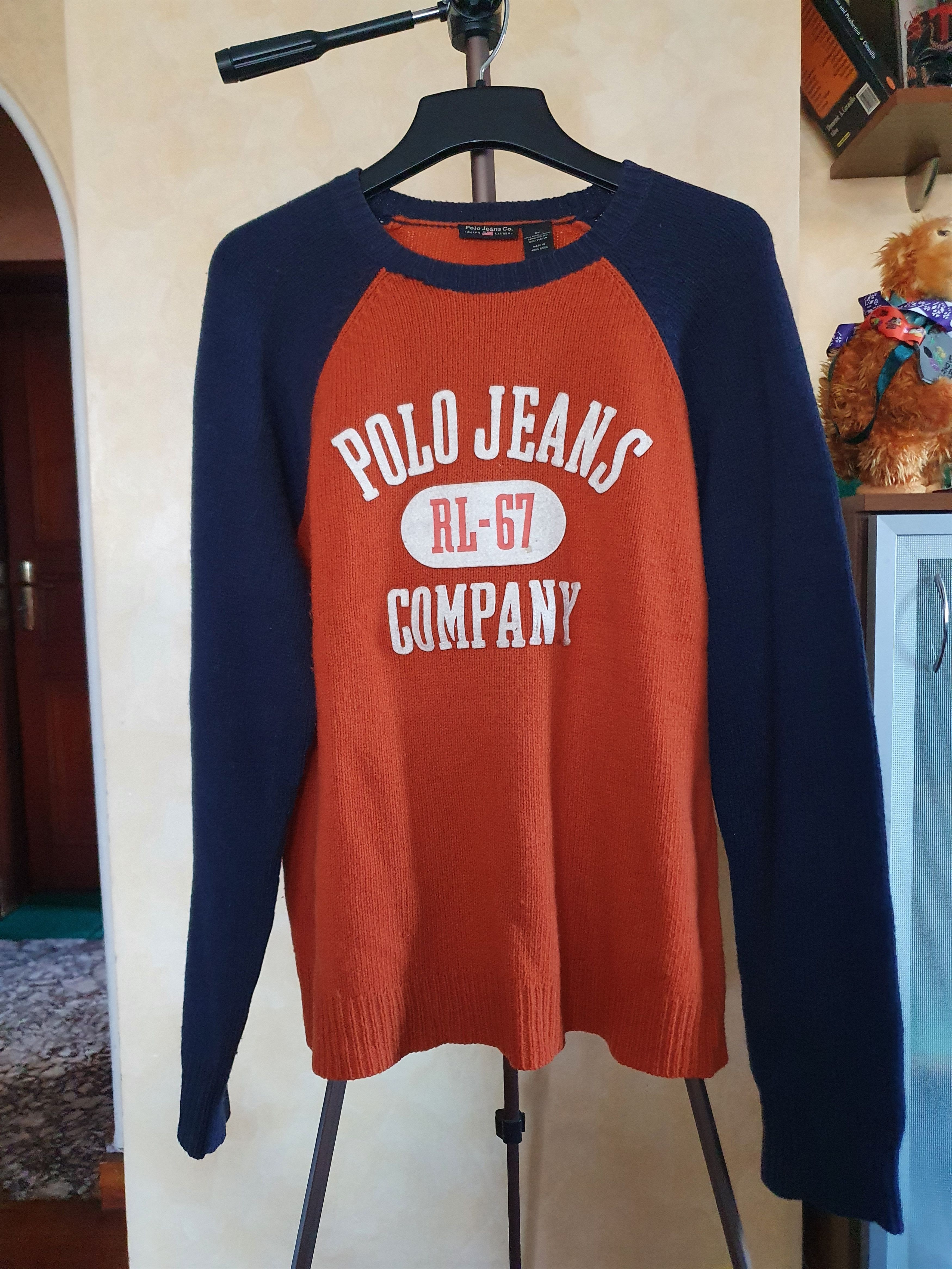Polo Ralph Lauren Polo Jeans Company RL-47 wool sweater Hong Kong,sz XL Size US XL / EU 56 / 4 - 1 Thumbnail
