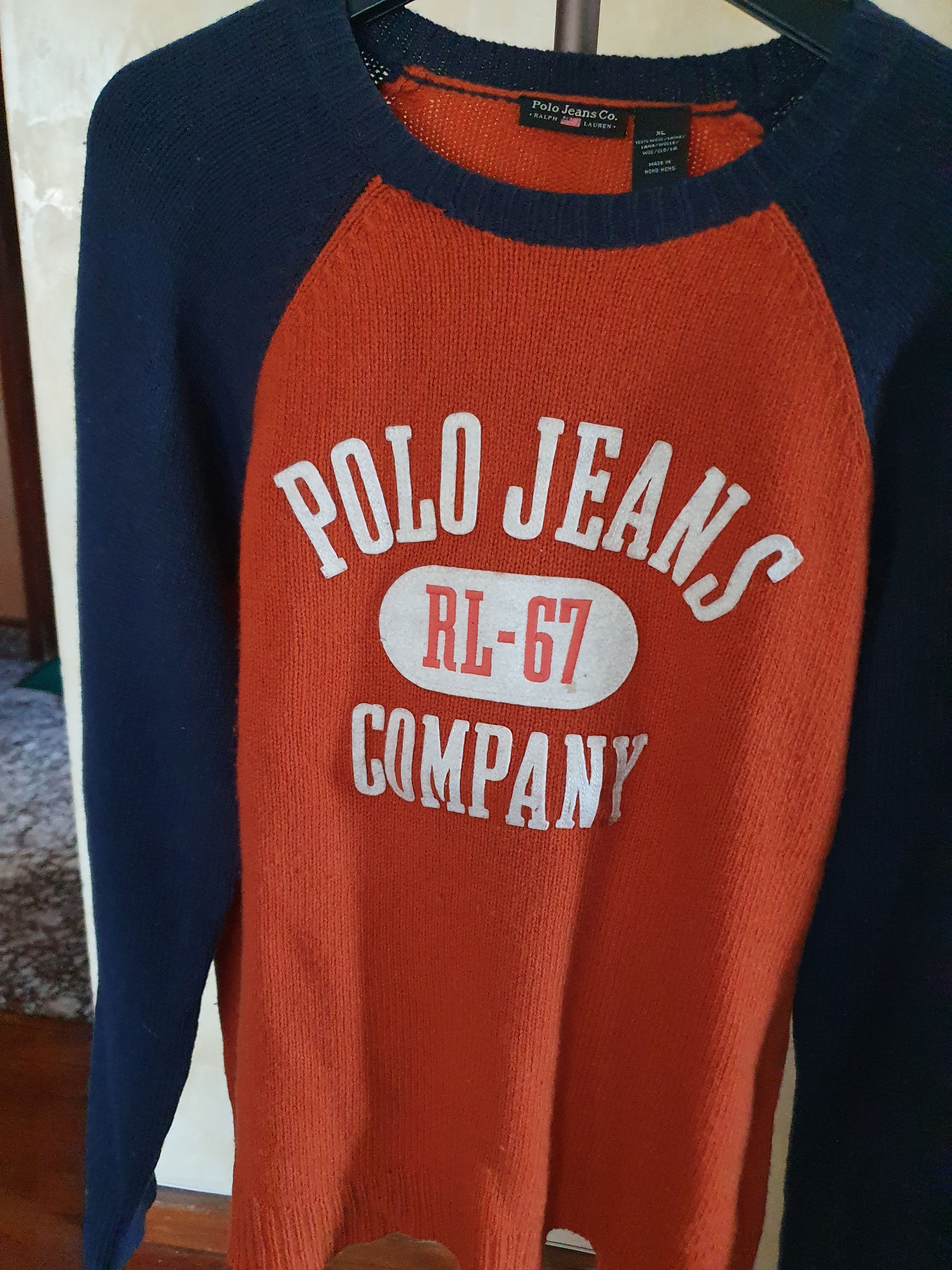 Polo Ralph Lauren Polo Jeans Company RL-47 wool sweater Hong Kong,sz XL Size US XL / EU 56 / 4 - 3 Thumbnail