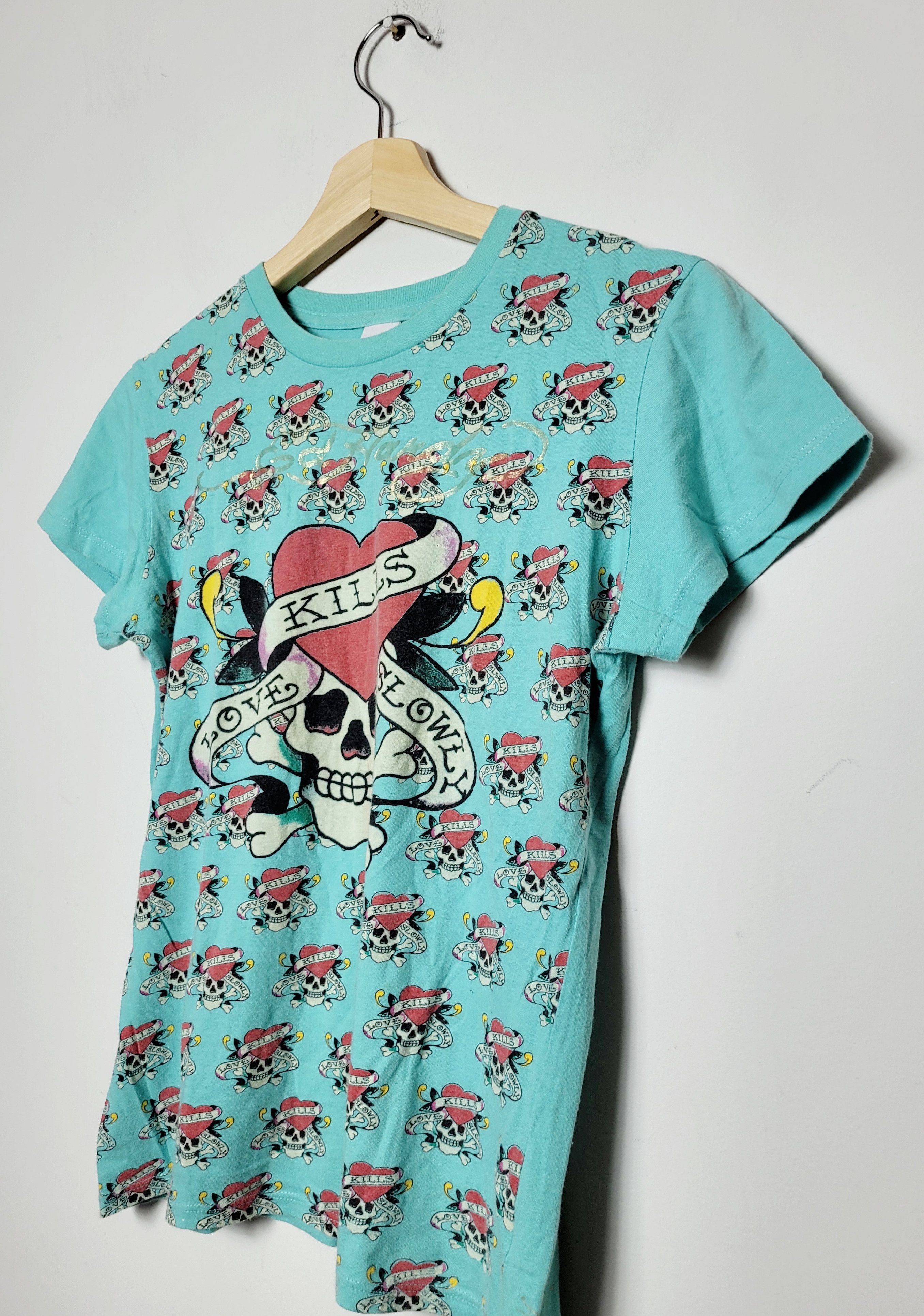 Christian Audigier × Ed Hardy × Vintage Ed Hardy multilogo vintage made in USA Size M / US 6-8 / IT 42-44 - 3 Thumbnail