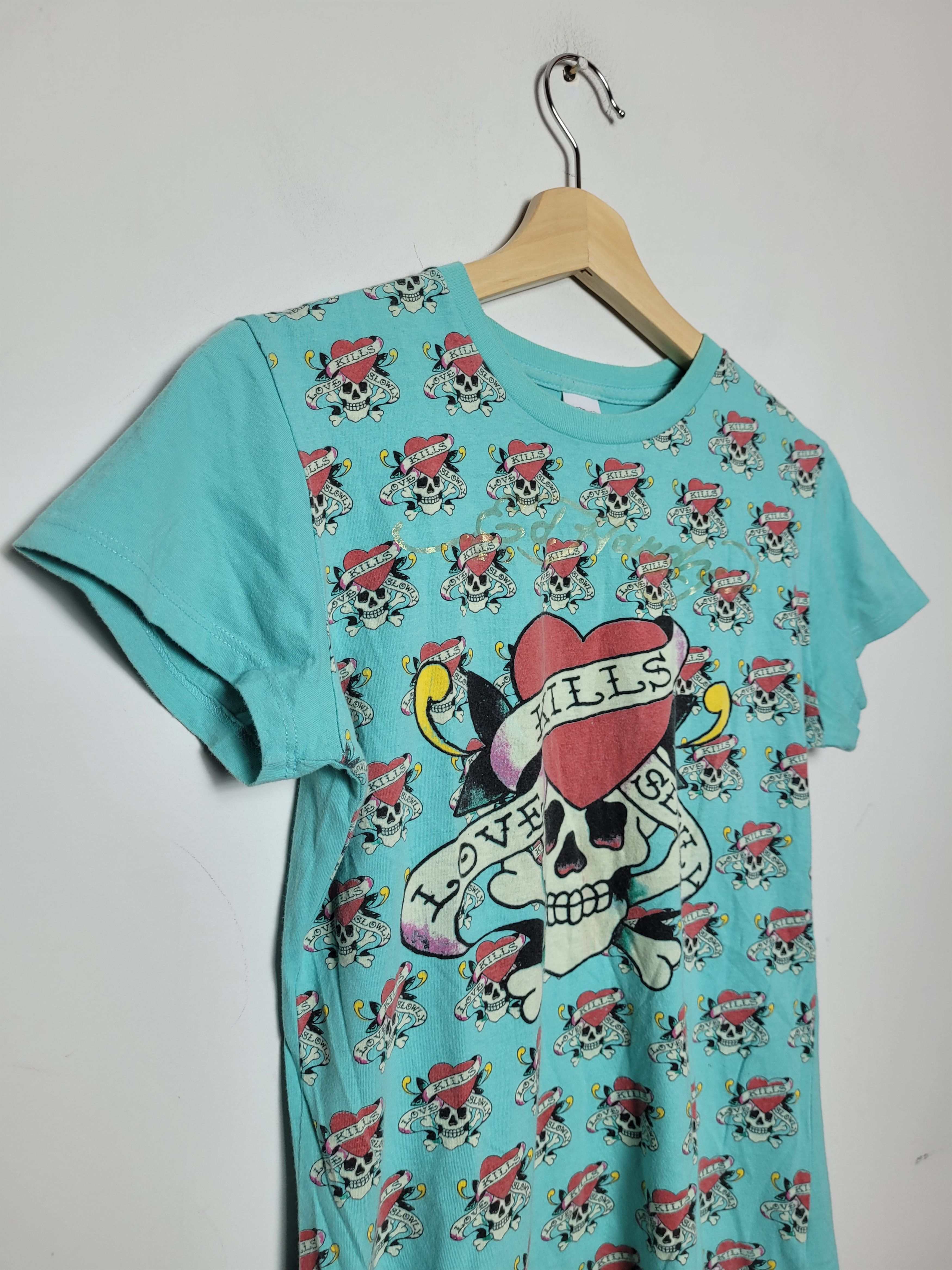 Christian Audigier × Ed Hardy × Vintage Ed Hardy multilogo vintage made in USA Size M / US 6-8 / IT 42-44 - 5 Thumbnail