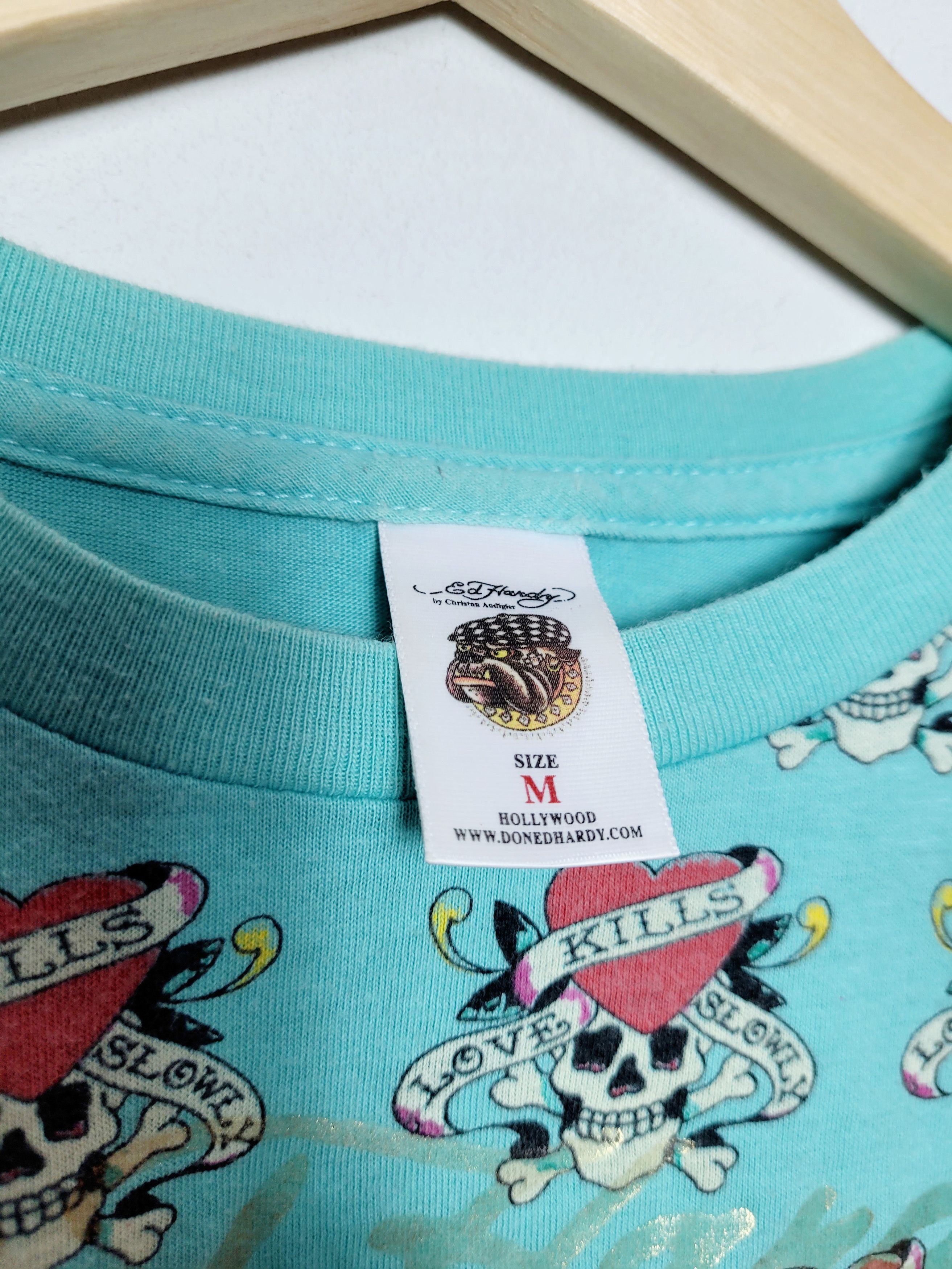 Christian Audigier × Ed Hardy × Vintage Ed Hardy multilogo vintage made in USA Size M / US 6-8 / IT 42-44 - 6 Thumbnail