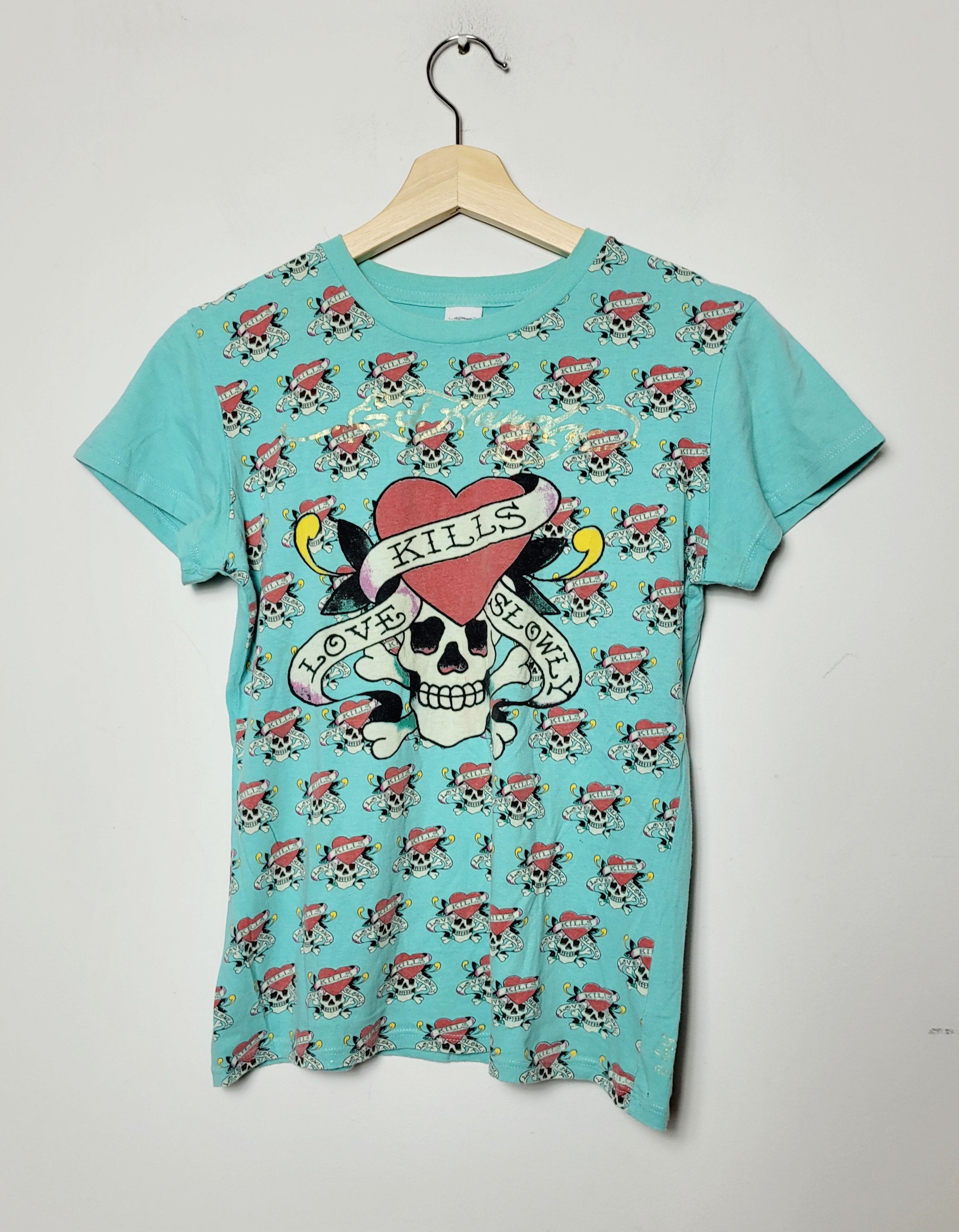 Christian Audigier × Ed Hardy × Vintage Ed Hardy multilogo vintage made in USA Size M / US 6-8 / IT 42-44 - 1 Thumbnail