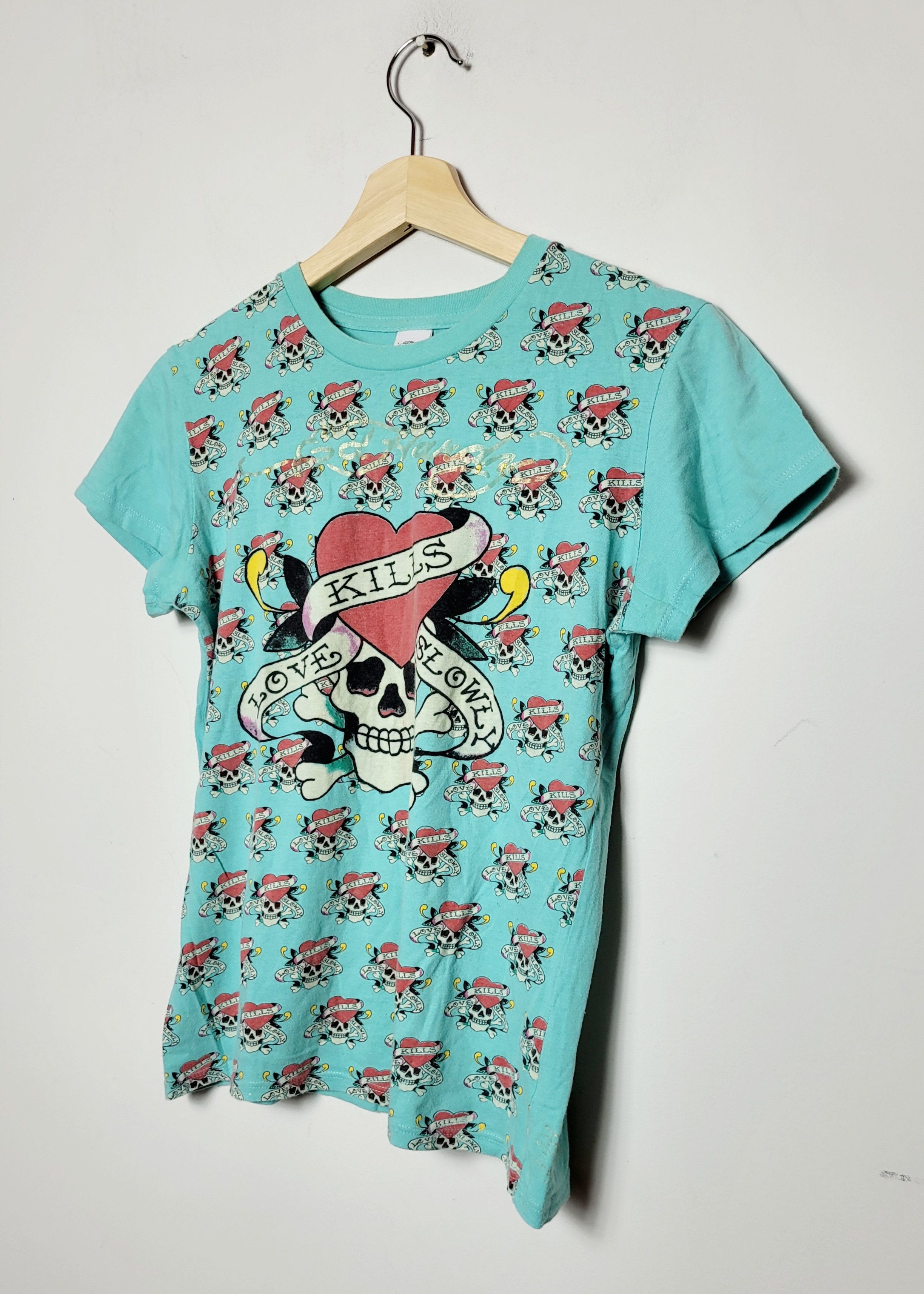 Christian Audigier × Ed Hardy × Vintage Ed Hardy multilogo vintage made in USA Size M / US 6-8 / IT 42-44 - 2 Thumbnail
