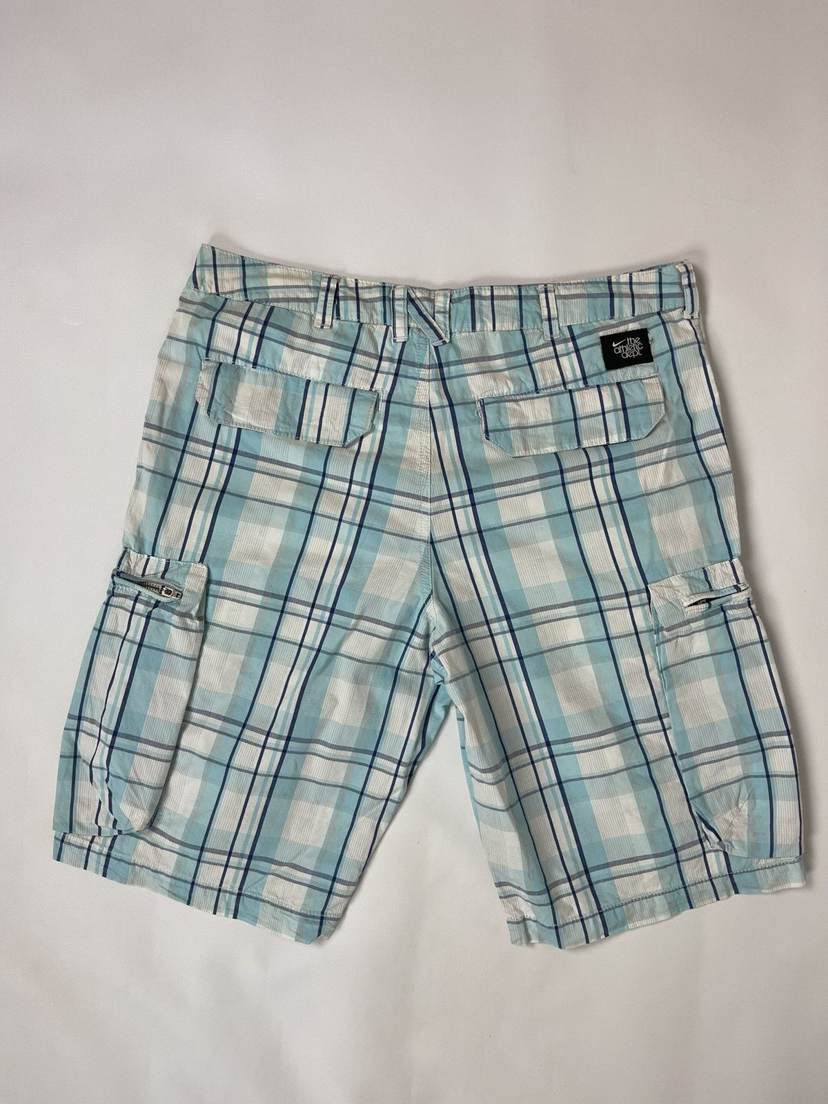 Vintage Nike Vintage y2k the athletic dept. checkered cargo shorts Size US 30 / EU 46 - 2 Thumbnail