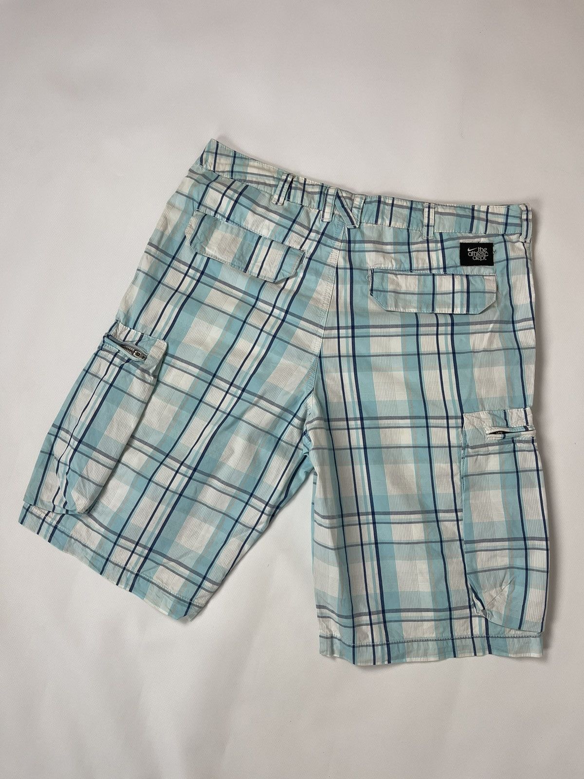 Vintage Nike Vintage y2k the athletic dept. checkered cargo shorts Size US 30 / EU 46 - 10 Thumbnail