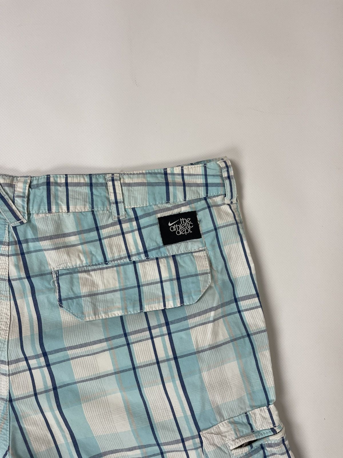 Vintage Nike Vintage y2k the athletic dept. checkered cargo shorts Size US 30 / EU 46 - 11 Thumbnail